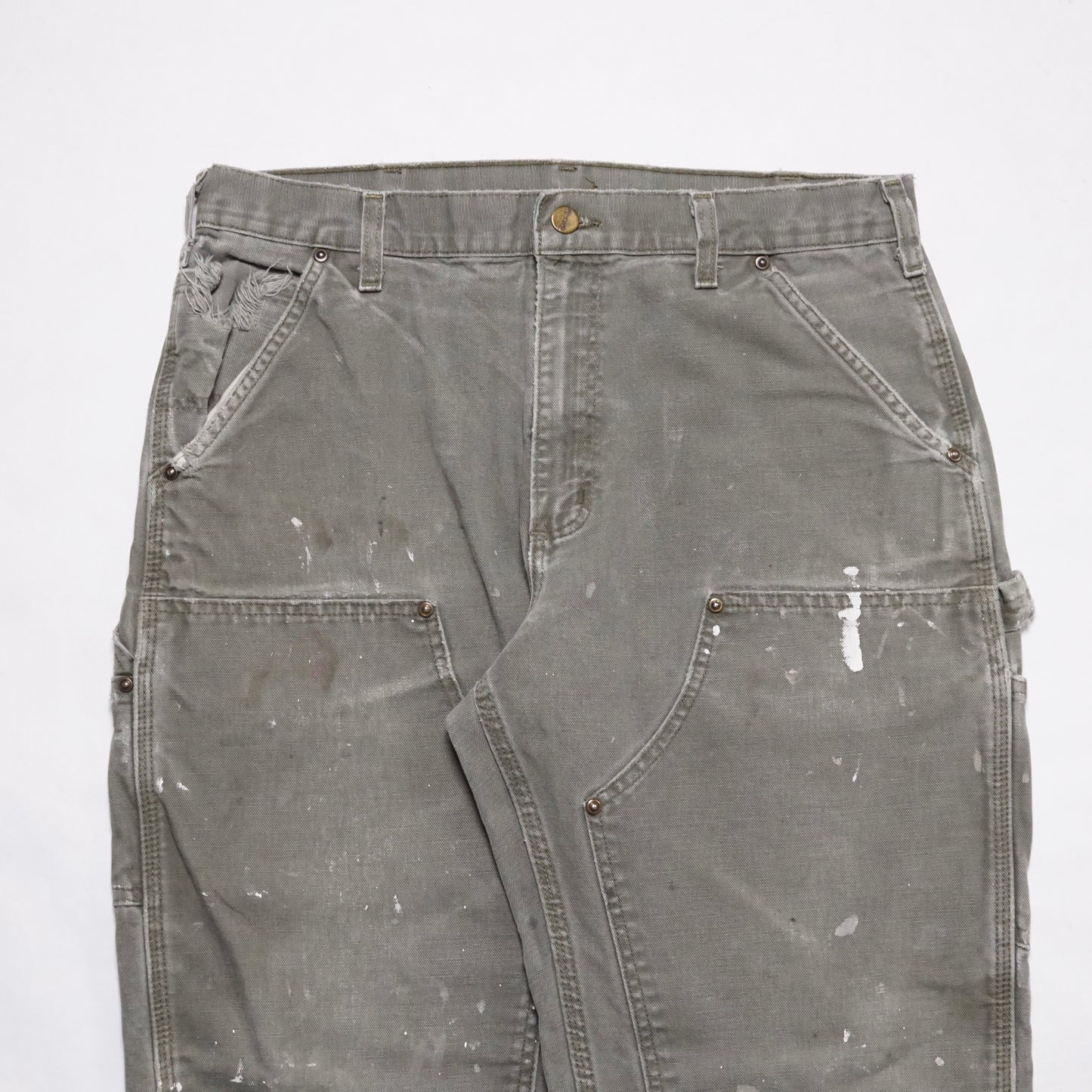2000s Carhartt Double Knee "Olive" Size: 34W/29L