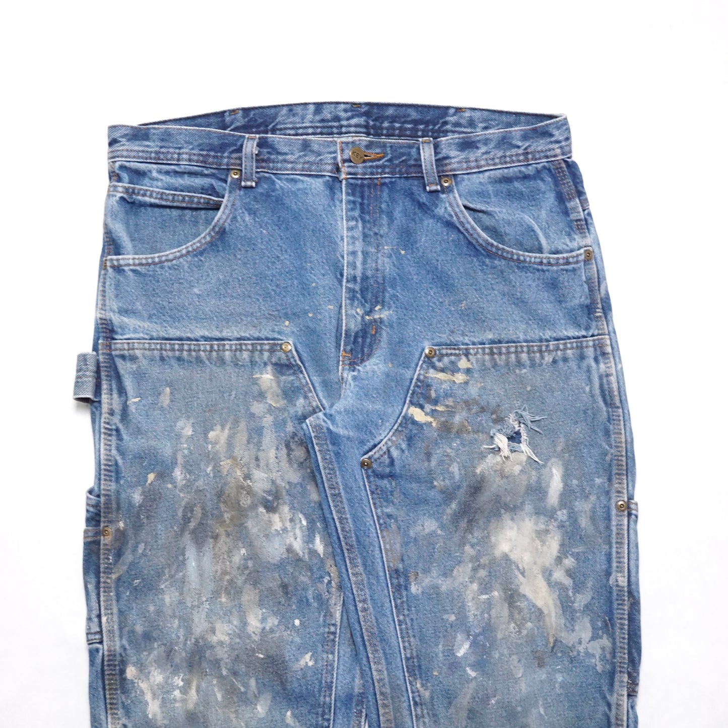 2000s Key Double Knee "Paint Splatter" Size: 35W/34L