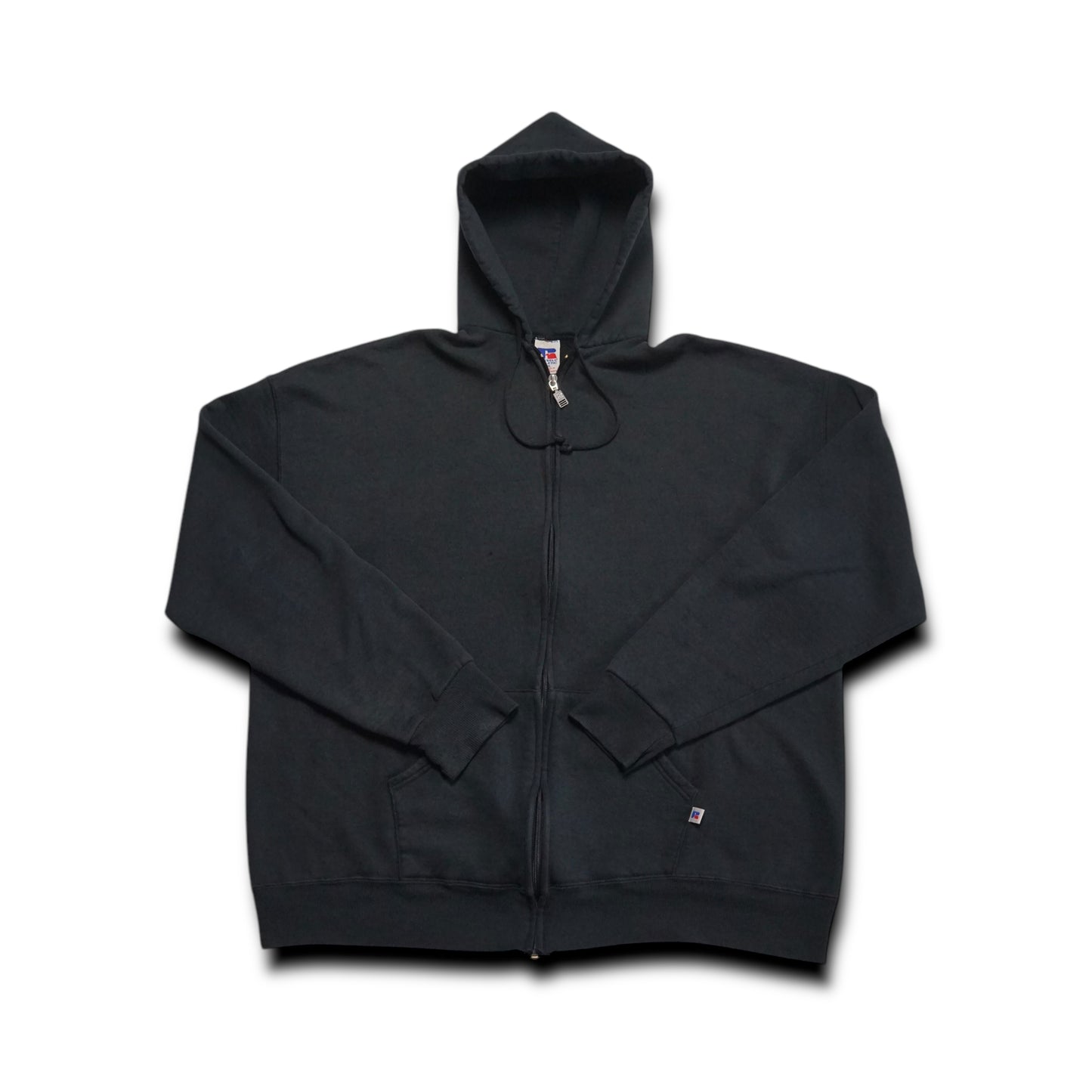 2000s Russell Athletic Zip Up "Black" Size: XL/XXL
