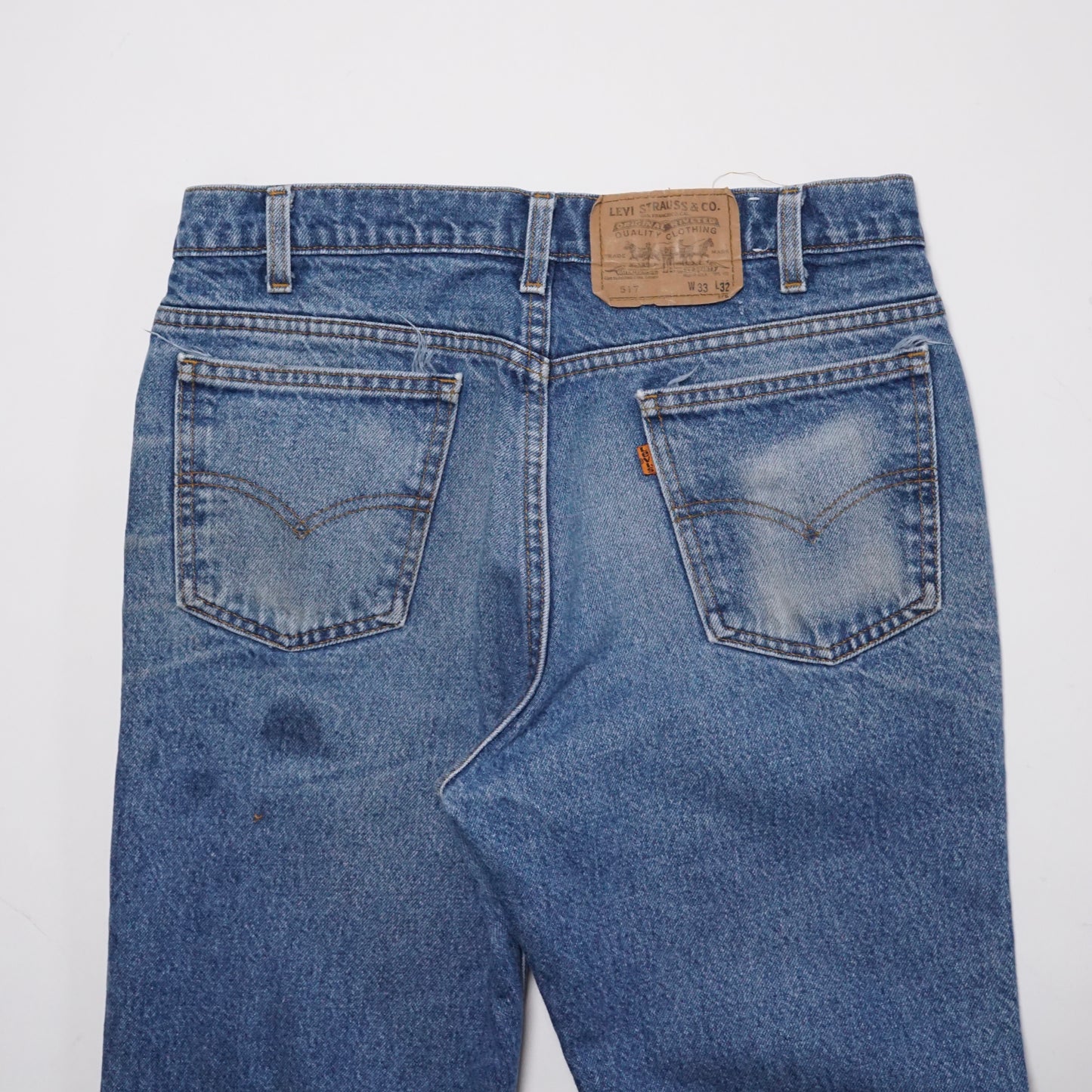 1990s Levi 517 Orange Tab "Stone" Size: 32W/31L