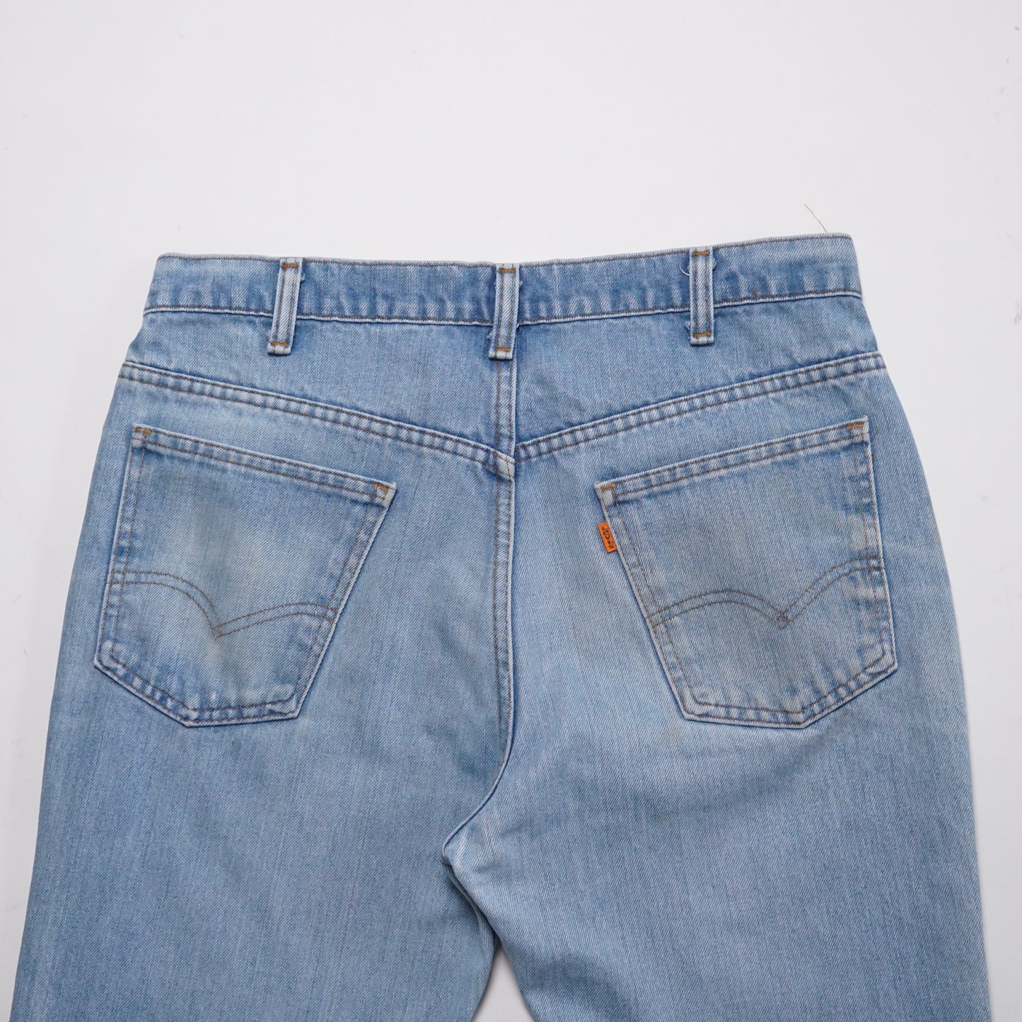 1990s Levi 517 Orange Tab "Light Wash" Size: 35W/30L