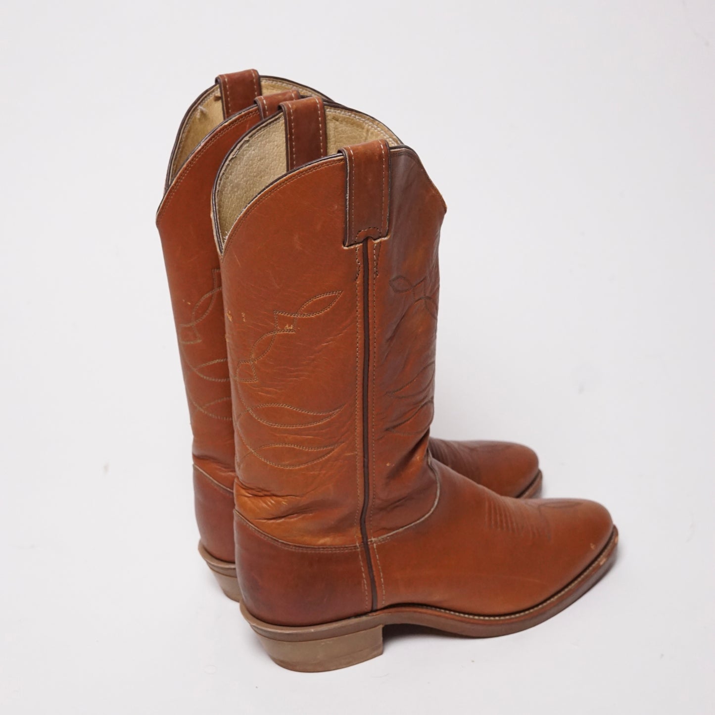 1990s Justin Cowboy Boot “Tan” Size: 8M