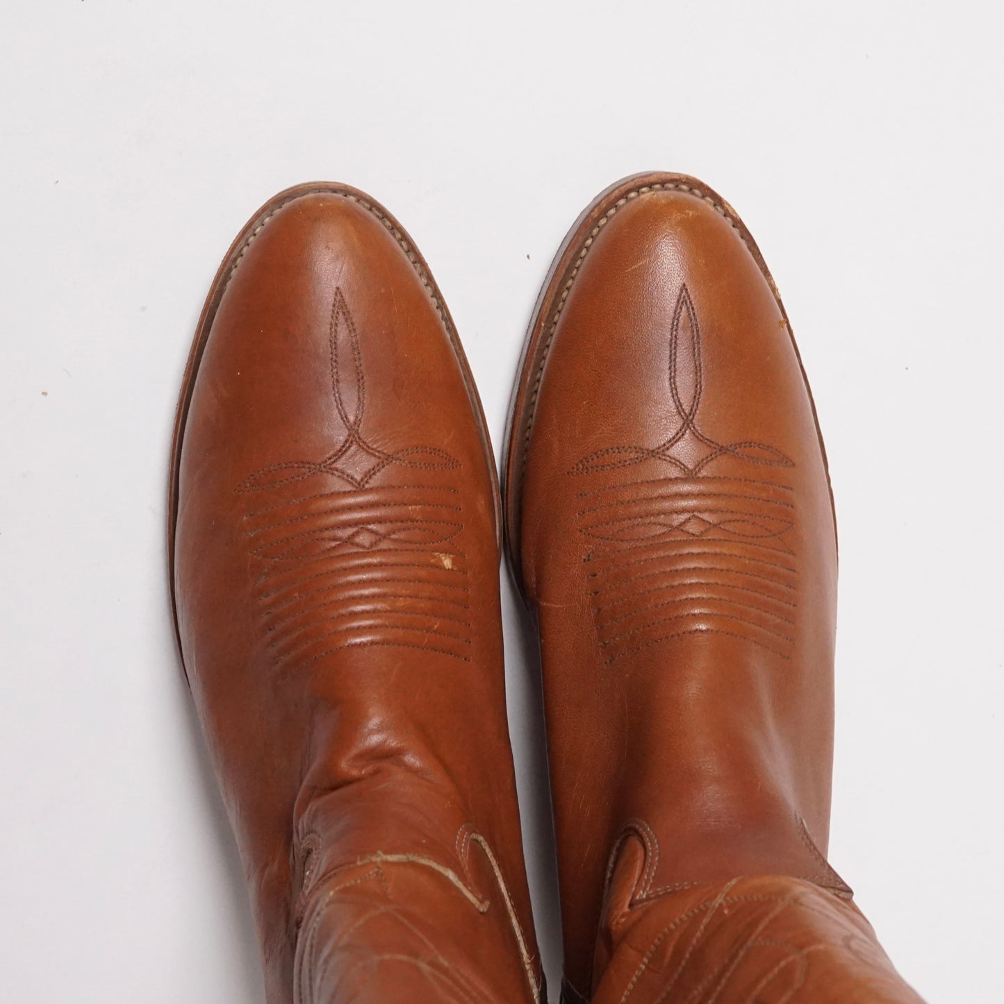 1990s Justin Cowboy Boot “Tan” Size: 8M
