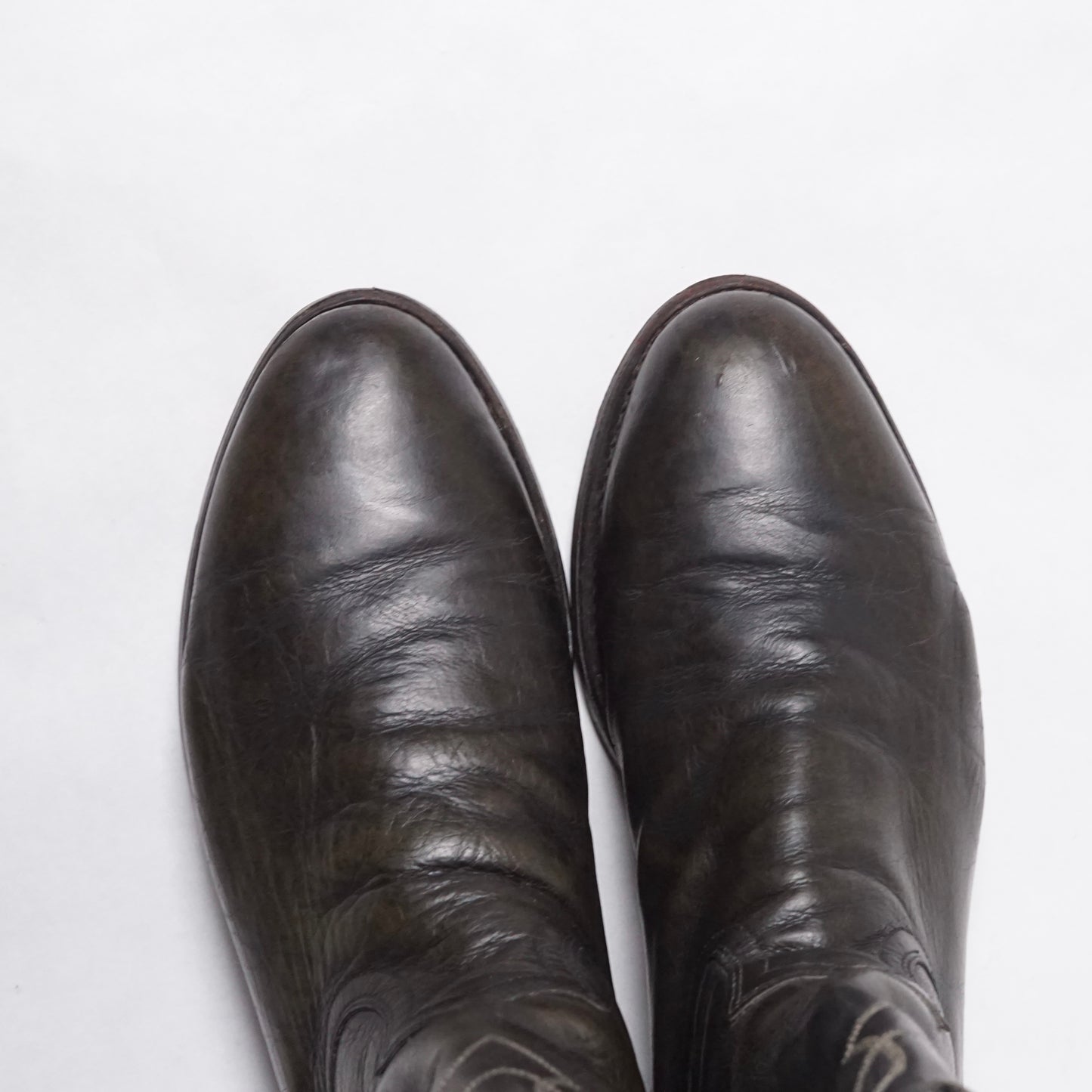 2000s Justin Cowboy Boot “Black” Size: 9M
