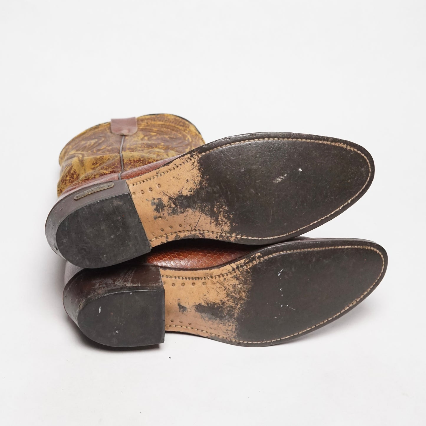 1990s Laredo Cowboy Boot "Snake Skin" Size: 8.5M