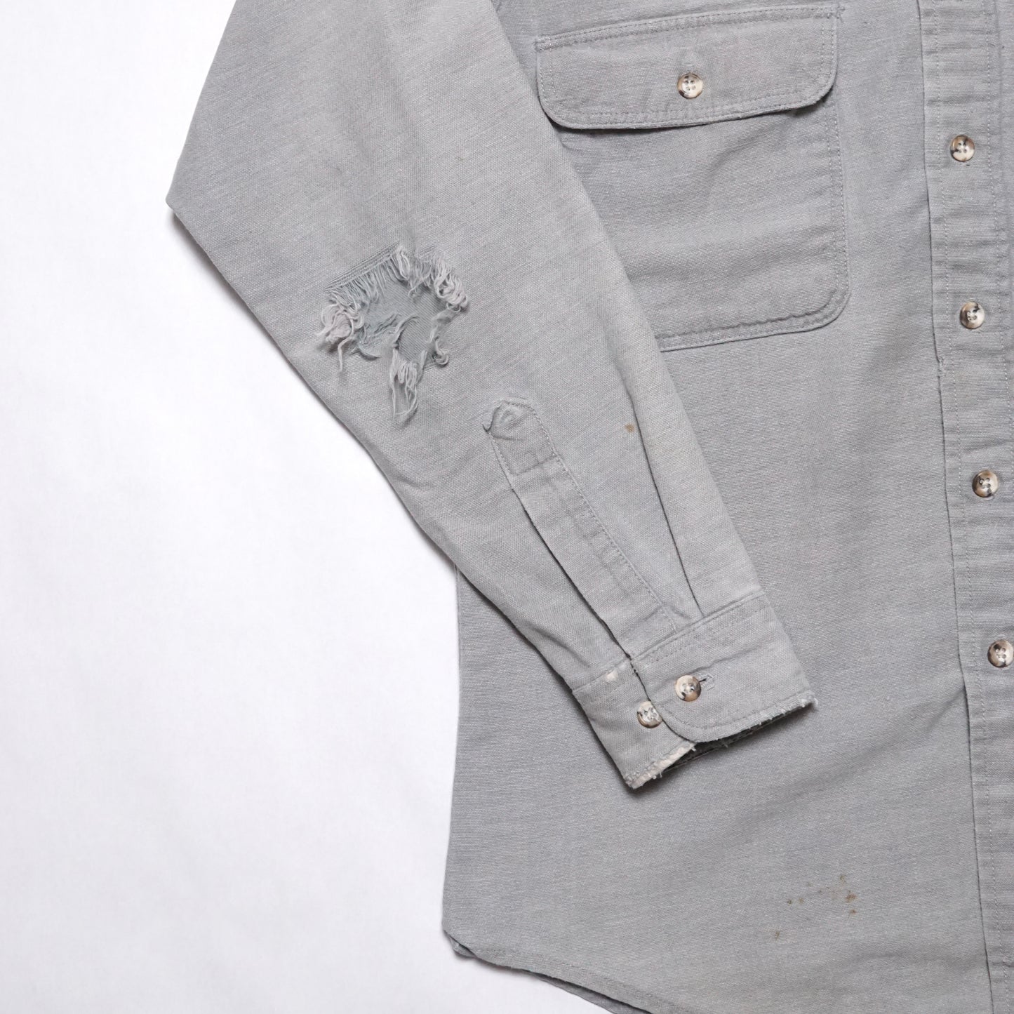 1990s Over Shirt “Distressed” Size: