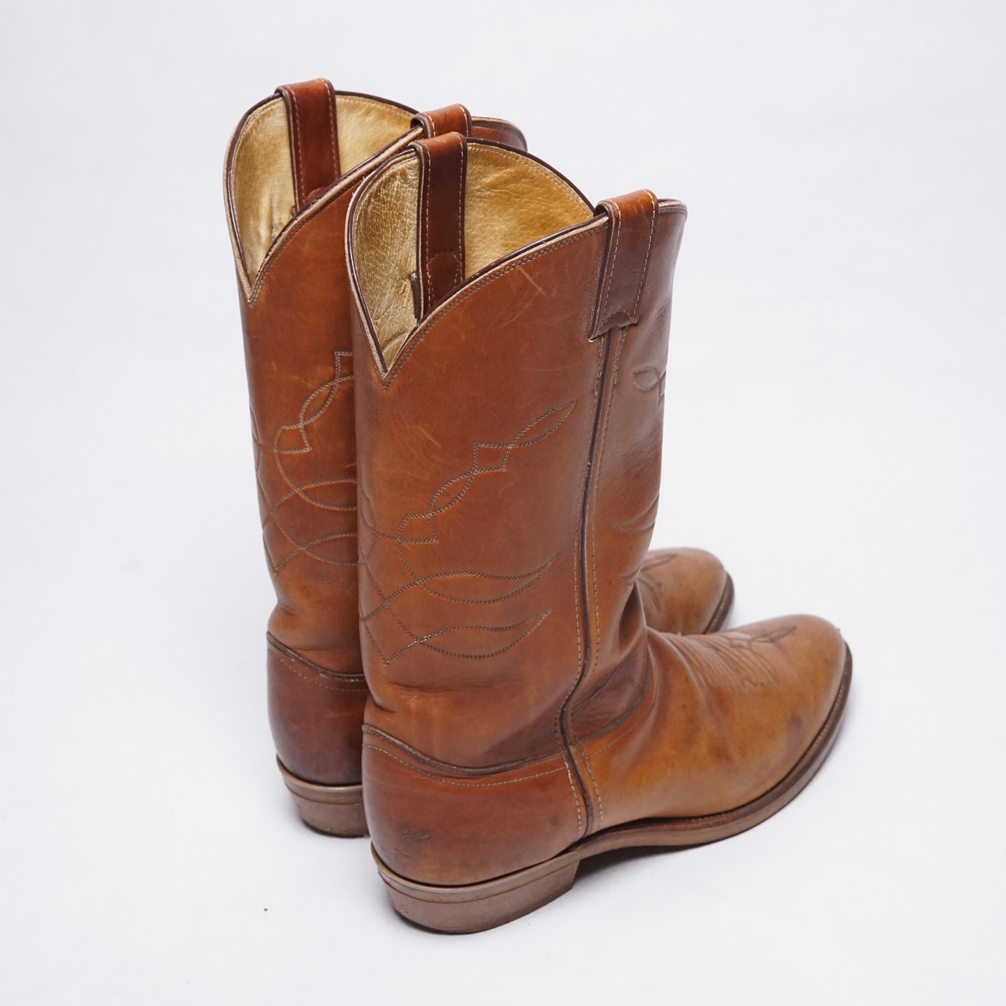 1990s Justin Cowboy Boot “Tan” Size: 11M