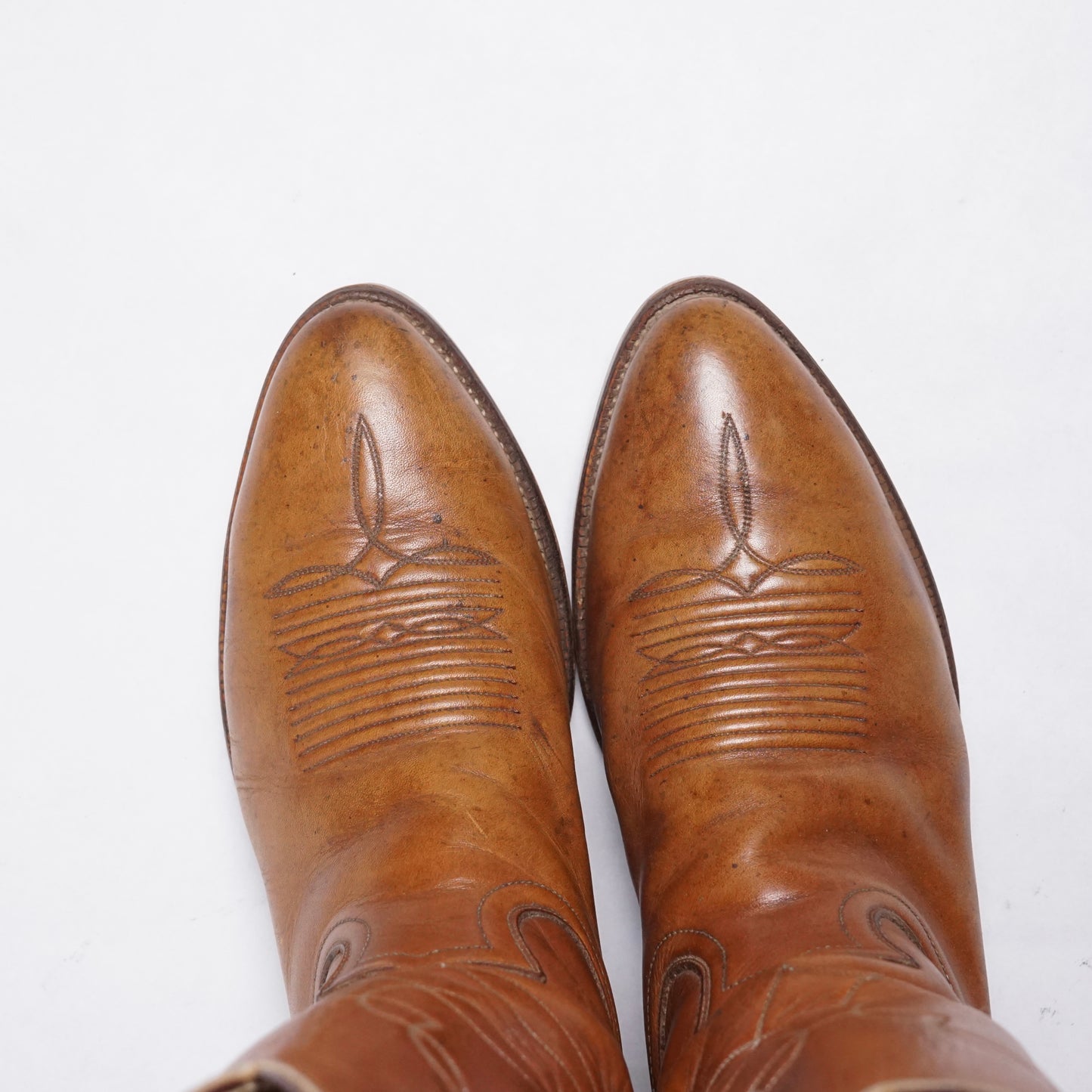 1990s Justin Cowboy Boot “Tan” Size: 11M