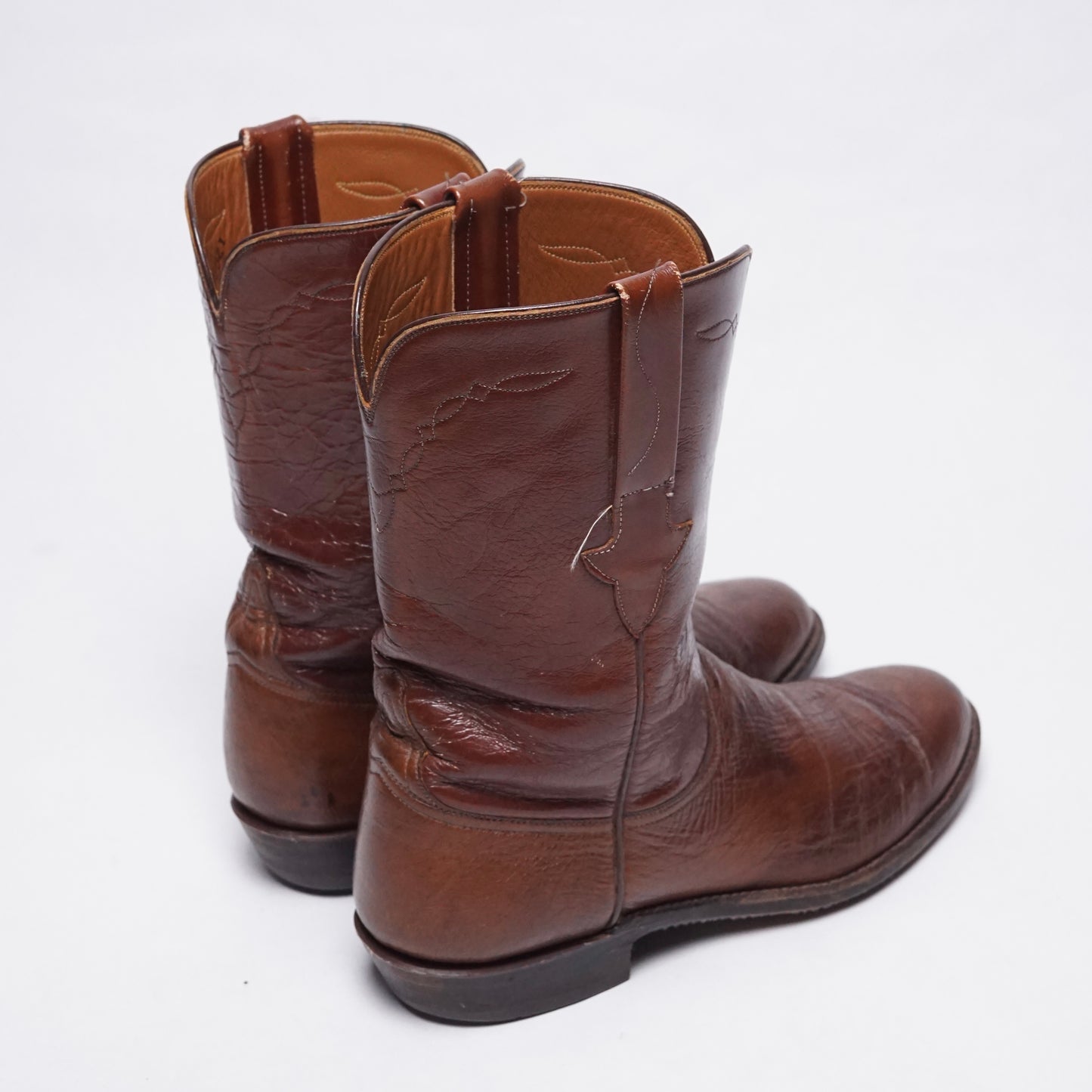 1990s Lucchese Cowboy Boot “Ostrich” Size: 9M