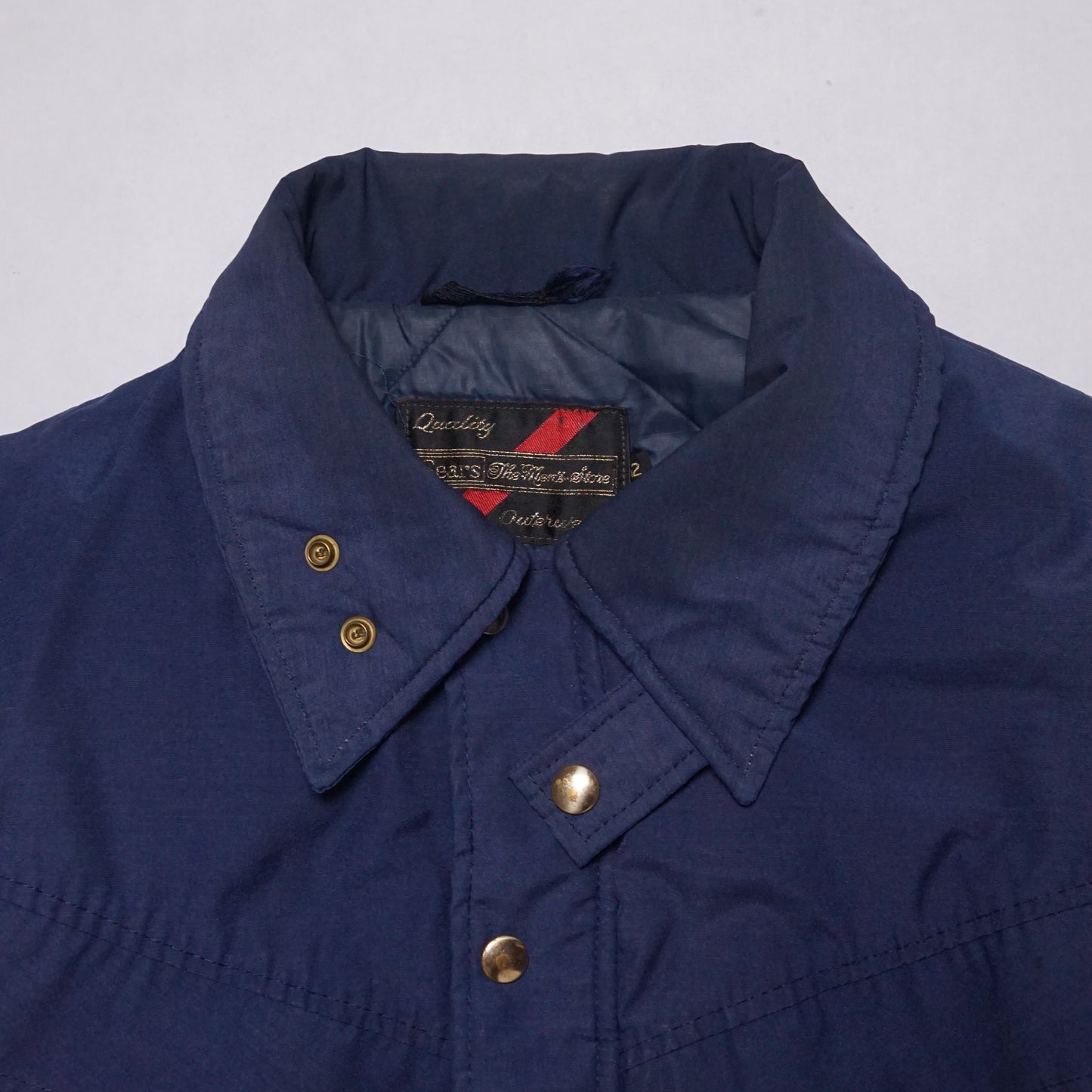 1960s Sears Puffer Jacket "Navy" Size: L
