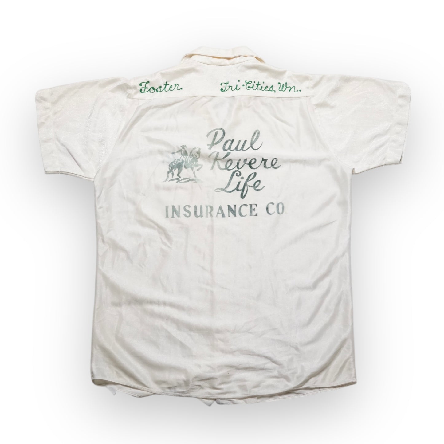 1960s Bowling Shirt "Cream" Size: M