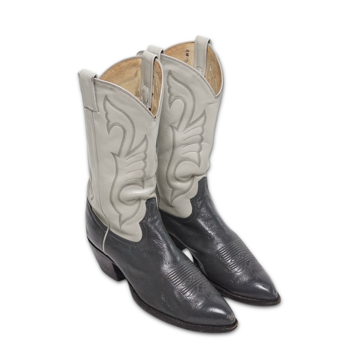 1980s Tony Lama Cowboy Boot "Grey" Size: 10M