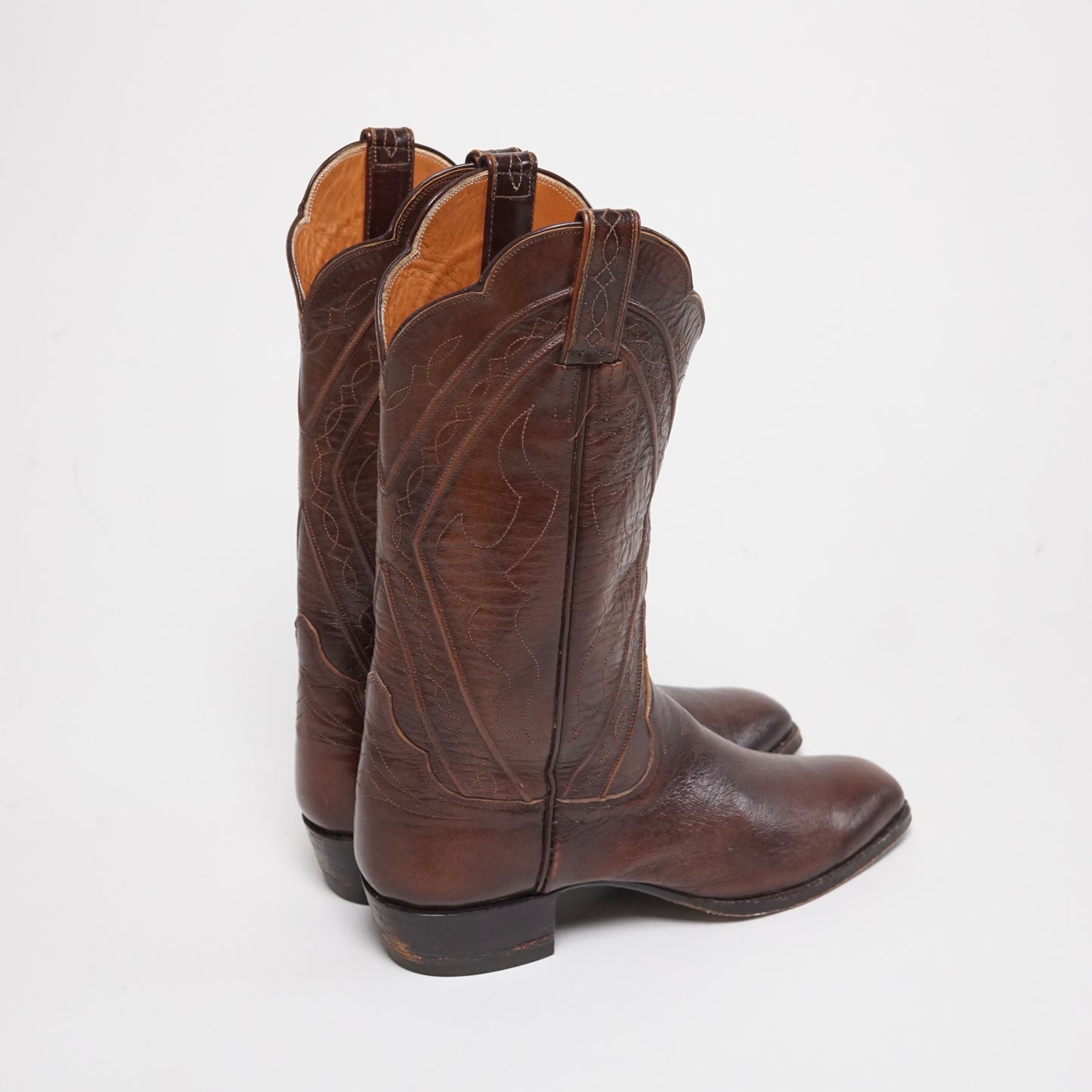 1990s Foley Cowboy Boot "Brown" Size: 9M