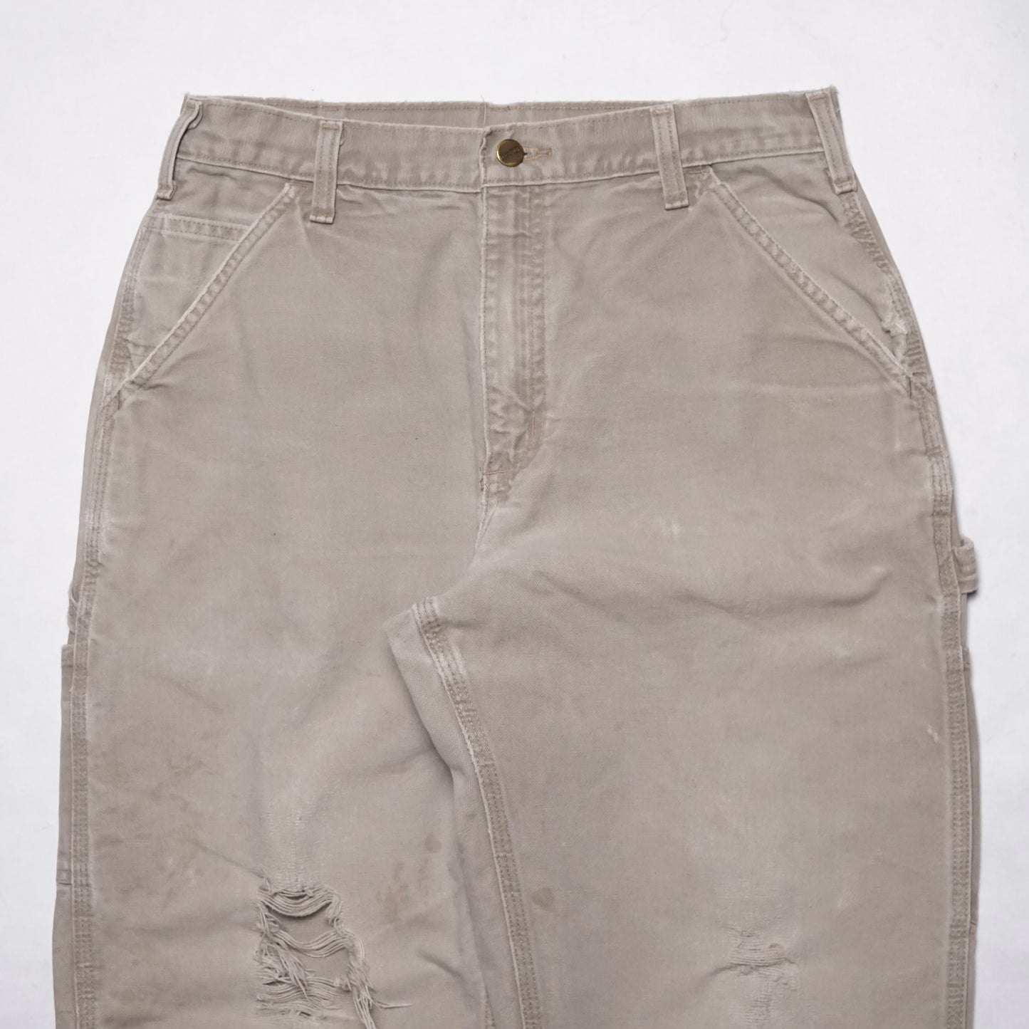 1990s Carhartt Carpenter Pant "Sand" Size: 32W/31L