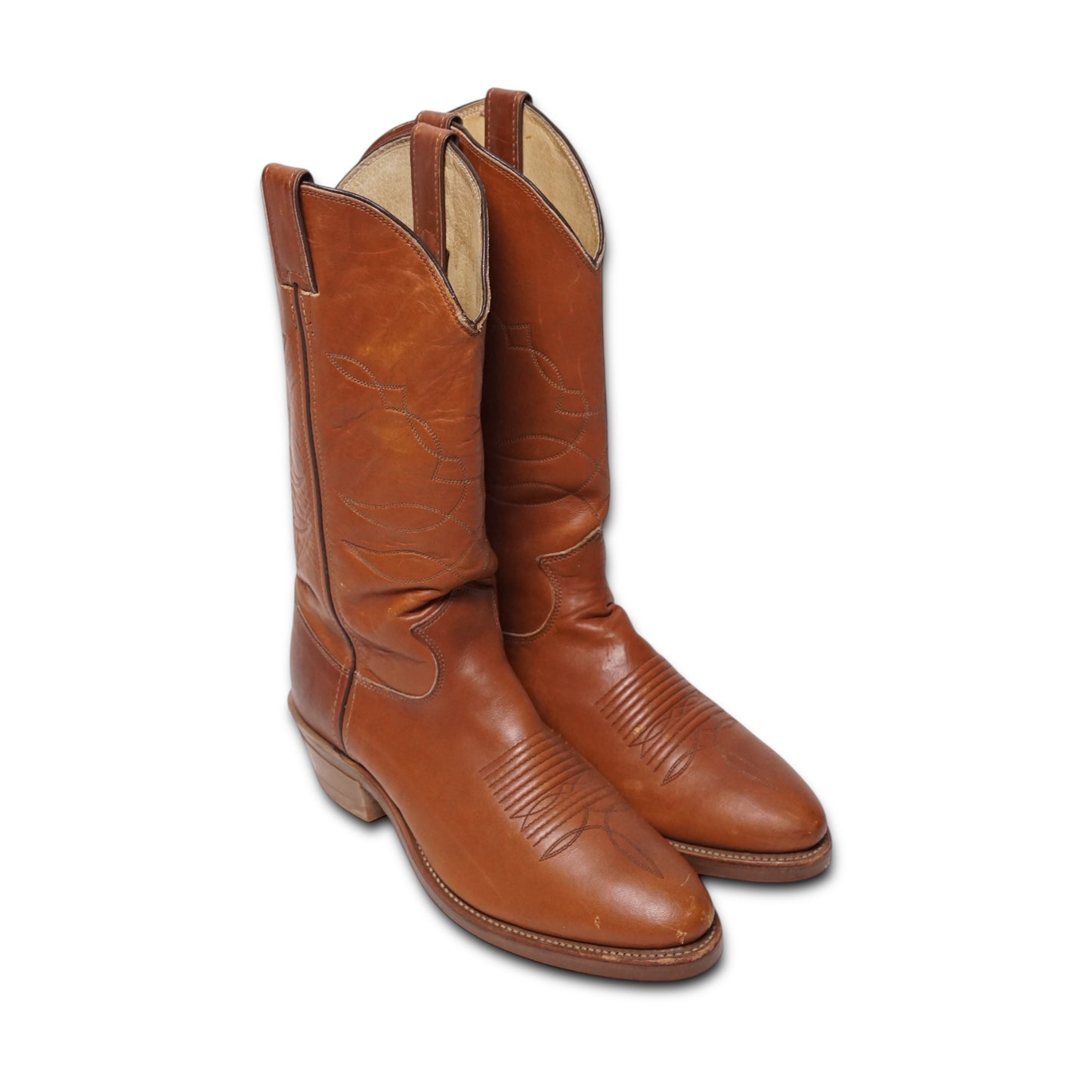 1990s Justin Cowboy Boot “Tan” Size: 8M