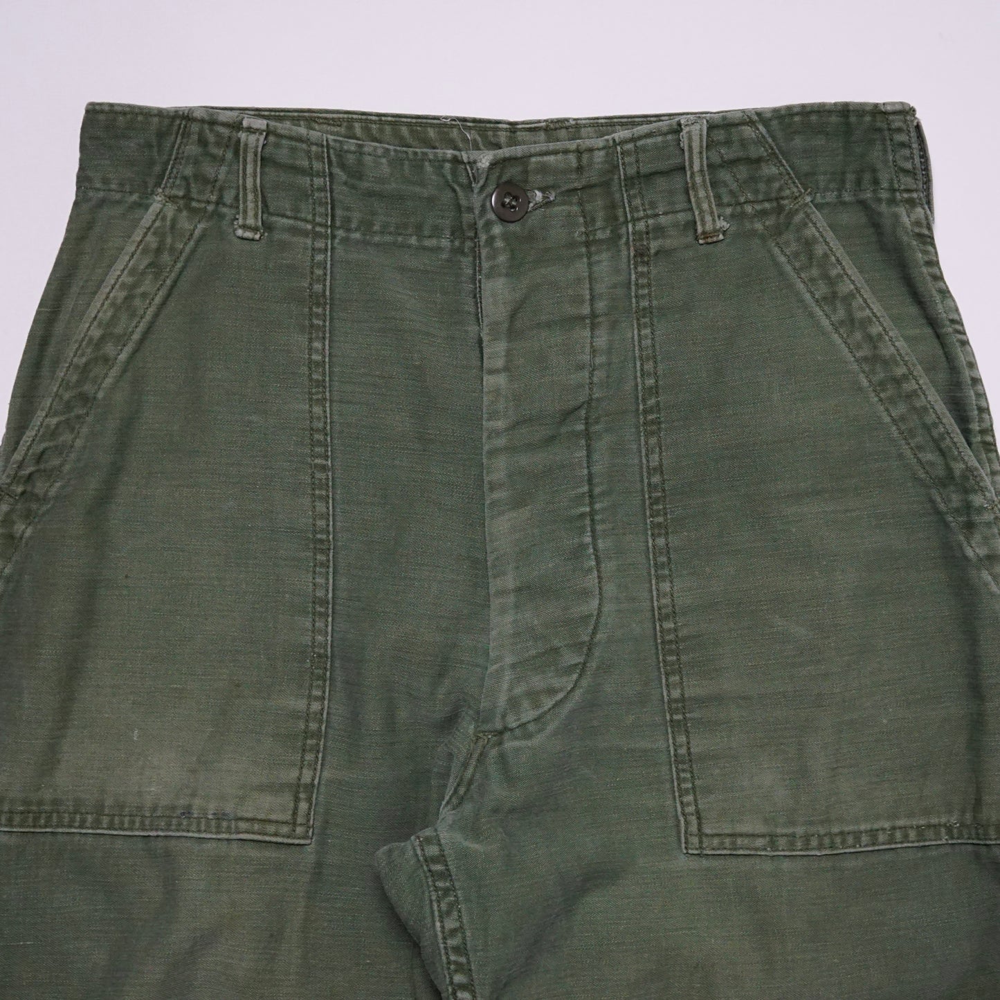 1960s Military OG-107 Fatigue Pant Size: 28W/29L
