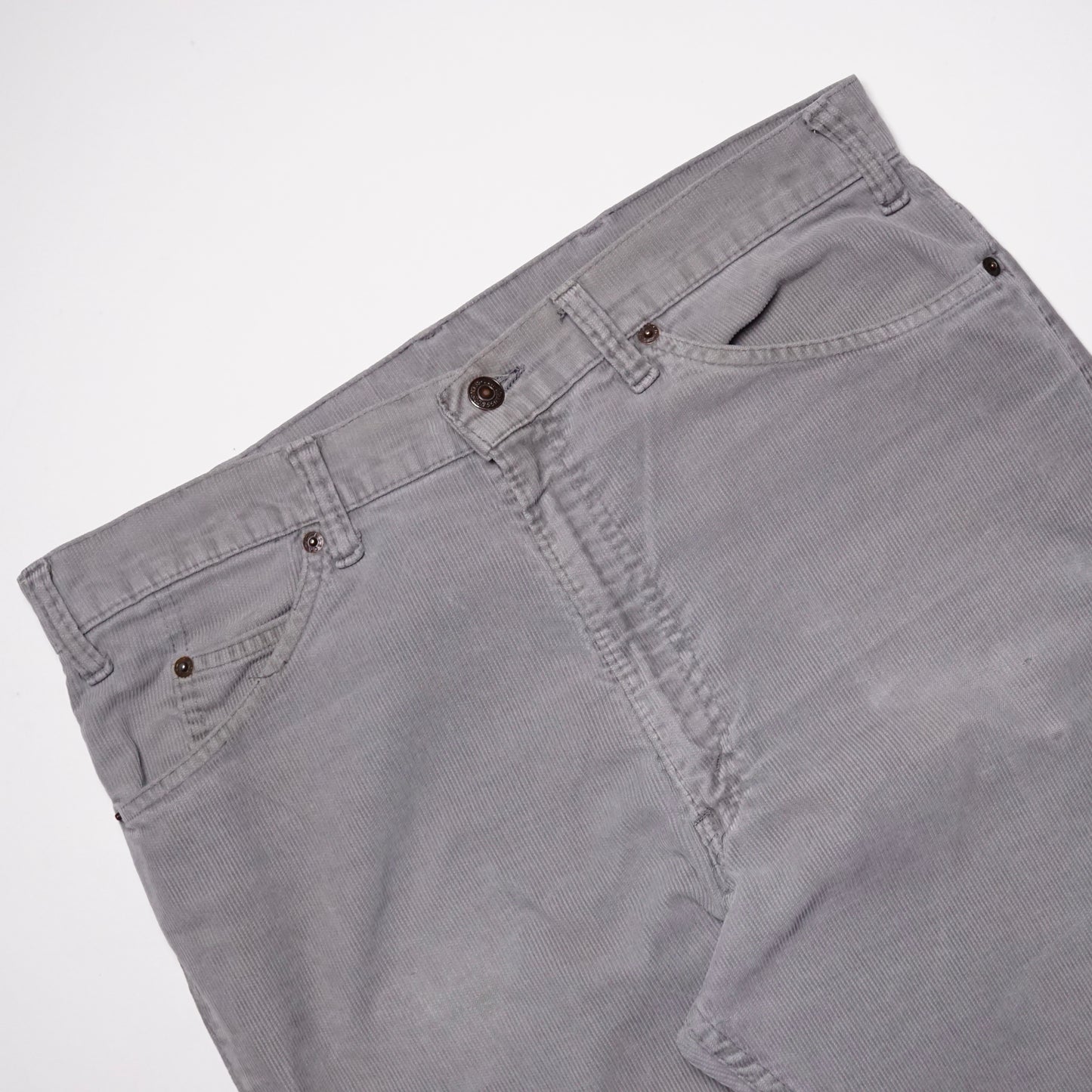 1970s Levi 517 Corduroy "Grey" Size: 34W/30L