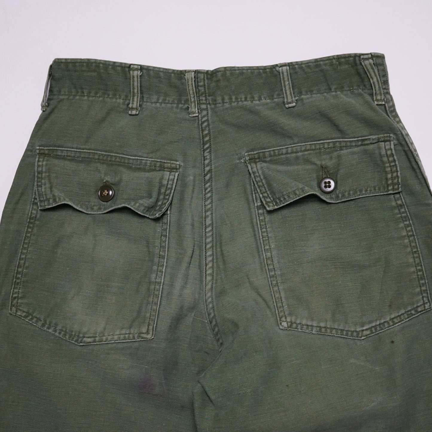 1960s Military OG-107 Fatigue Pant Size: 28W/29L