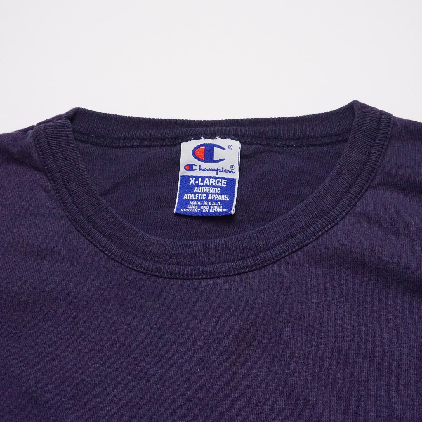 1990s Champion Blank "Navy" Size: L/XL