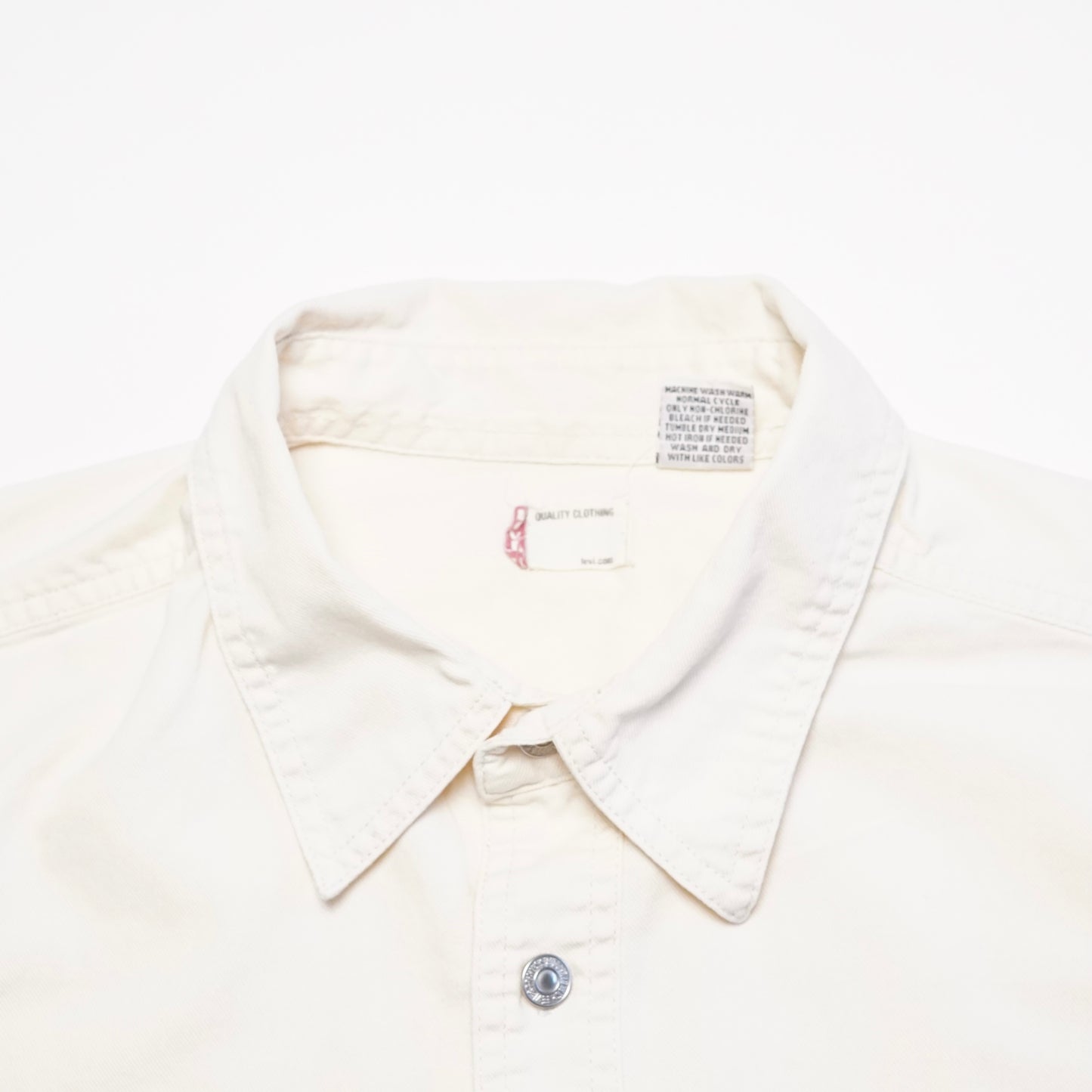 2000s Levi Over Shirt "Cream" Size: L/XL
