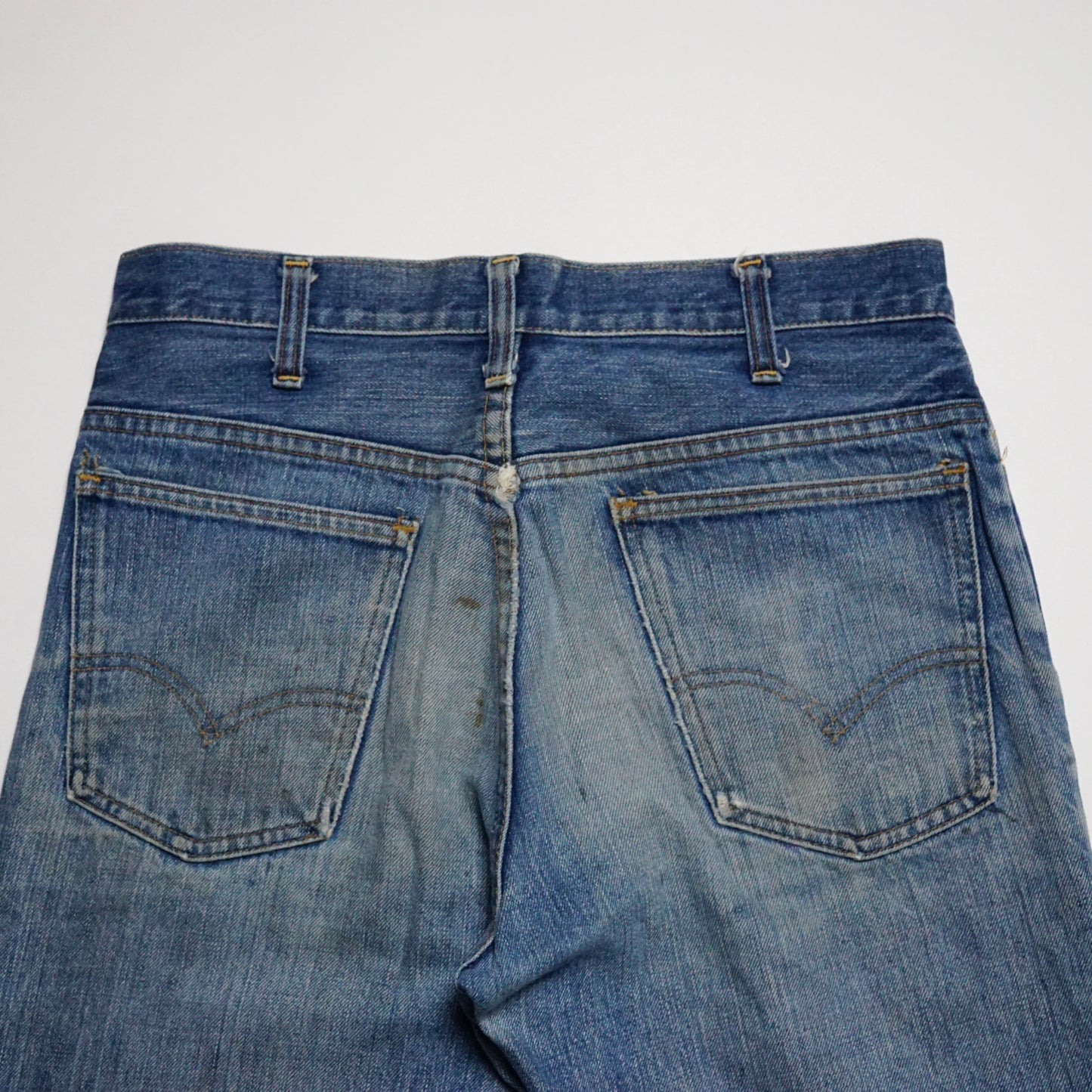 1970s Levi 646 Orange Tab Flares "Stone" Size: 32W/30L