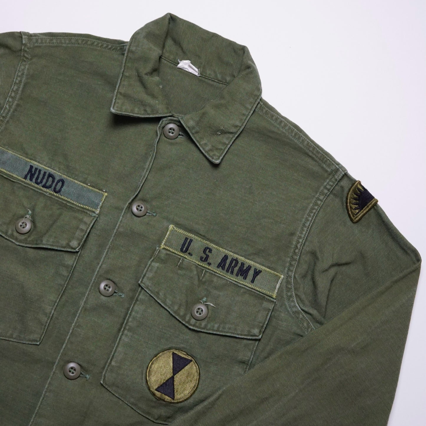 1970s Military OG-107 Fatigue Over Shirt Size: M