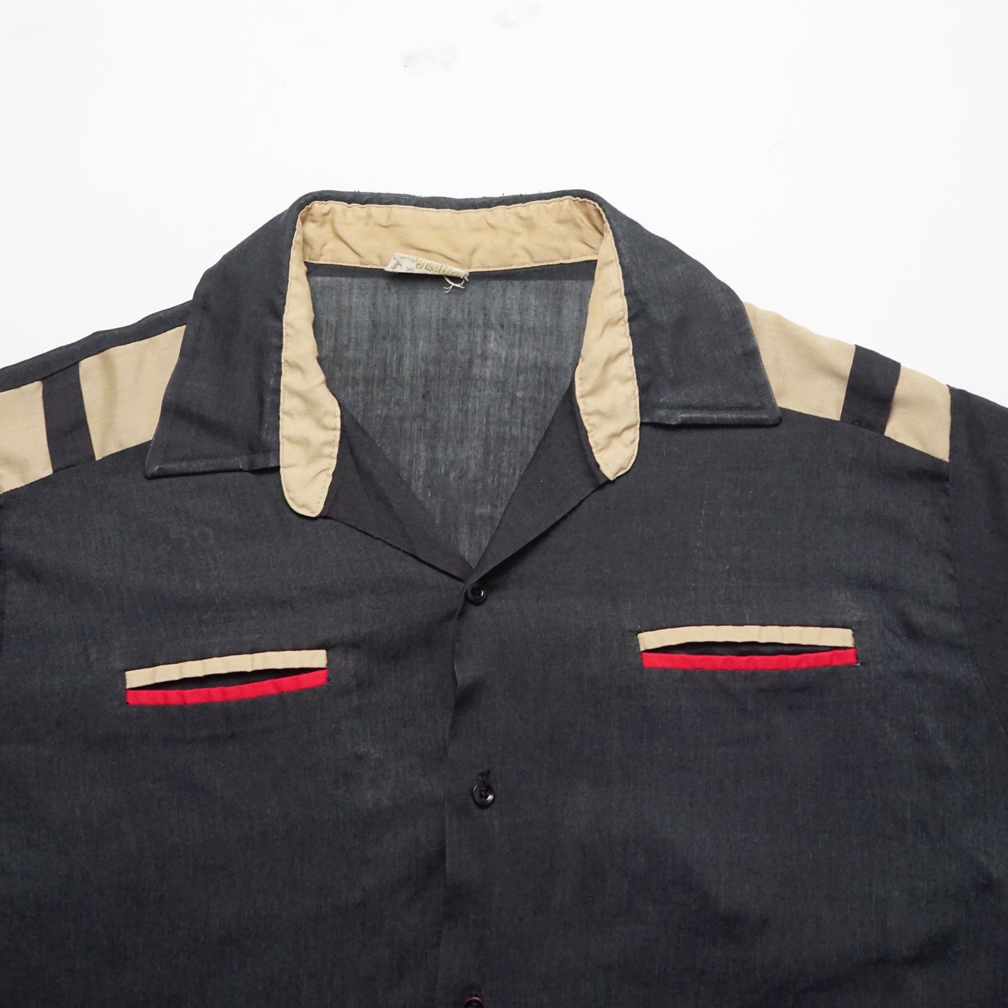 1970s Bowling Shirt "Wilson" Size: L/XL