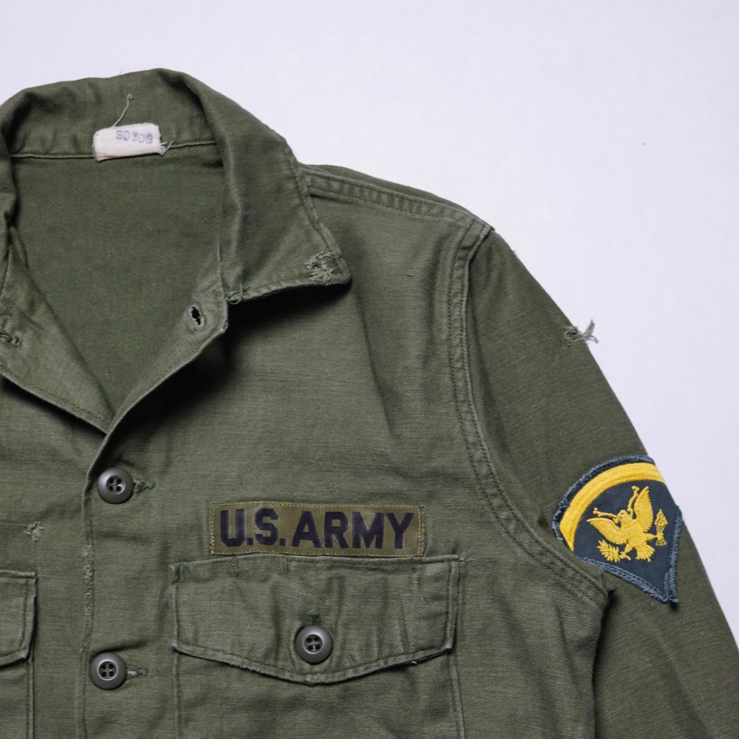 1970s Military OG-107 Fatigue Over Shirt Size: M
