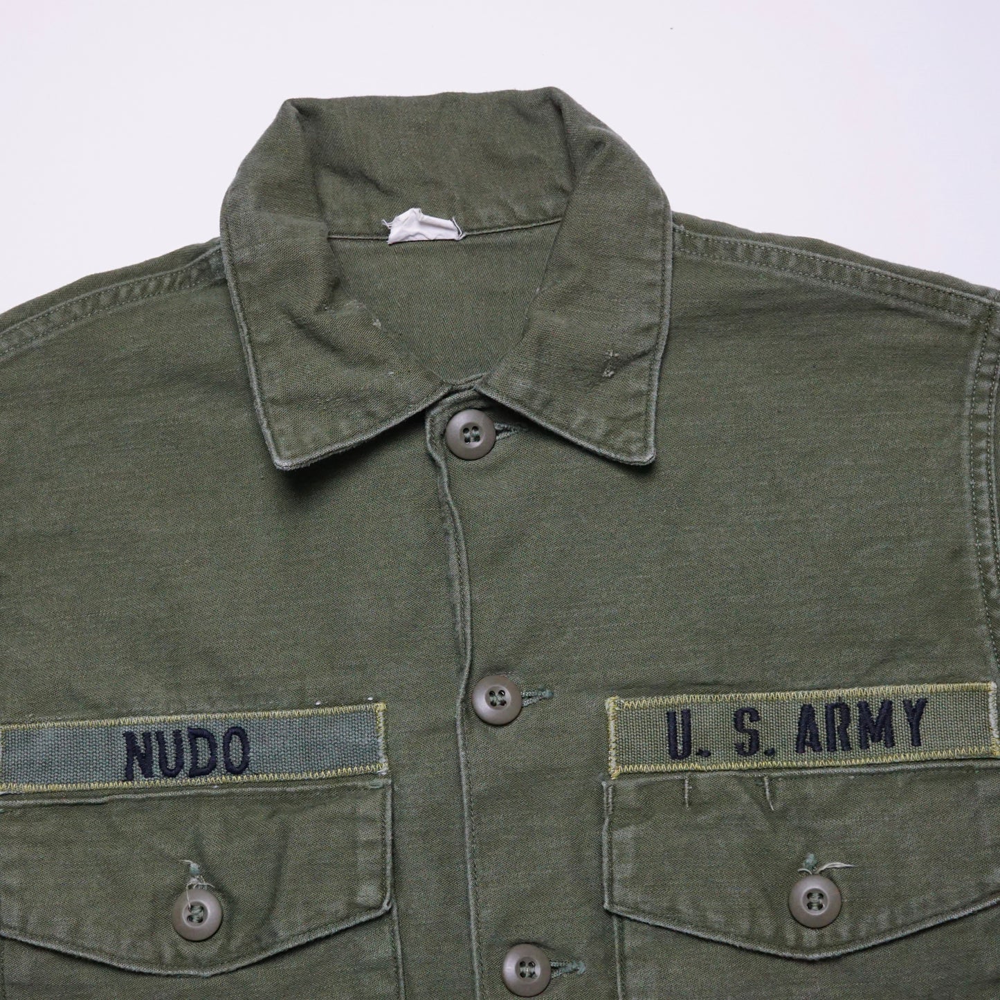 1970s Military OG-107 Fatigue Over Shirt Size: M