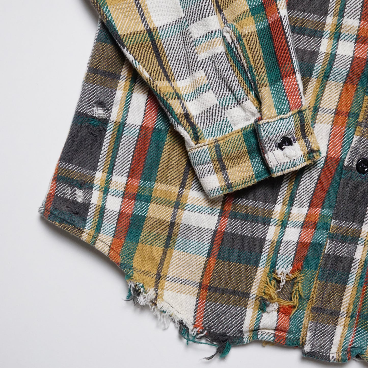 1980s Big Mike Cotton Flannel "Distressed" Size: M