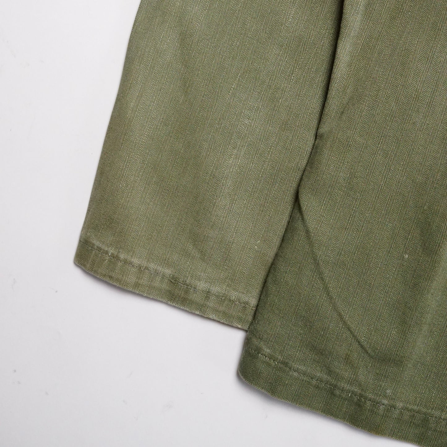 1950s Military Herringbone Twill Over Shirt Size: M/L