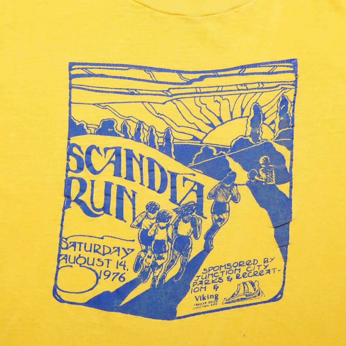 1970s Marathon Run "Yellow" Size: M