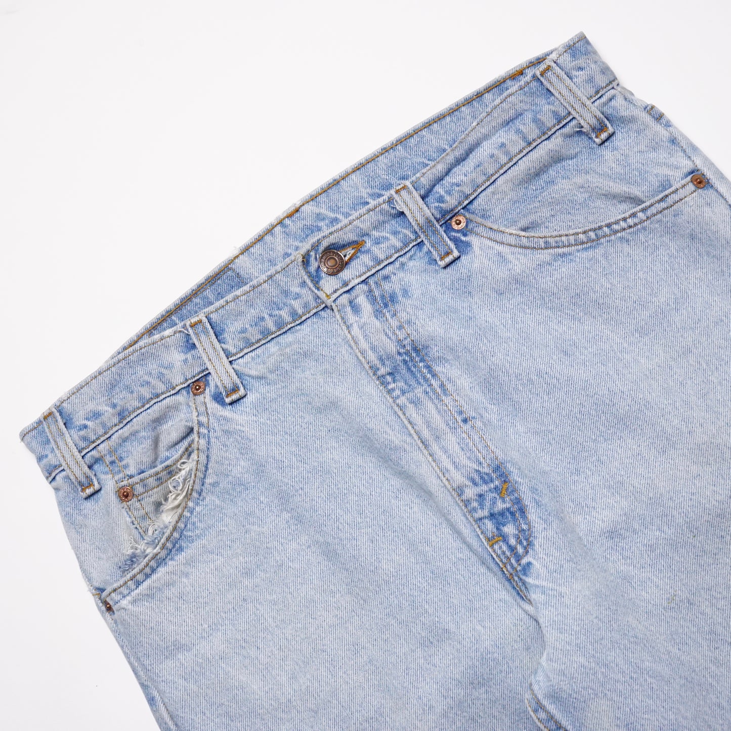 1990s Levi 505 Orange Tab "Light Wash" Size: 35W/35L