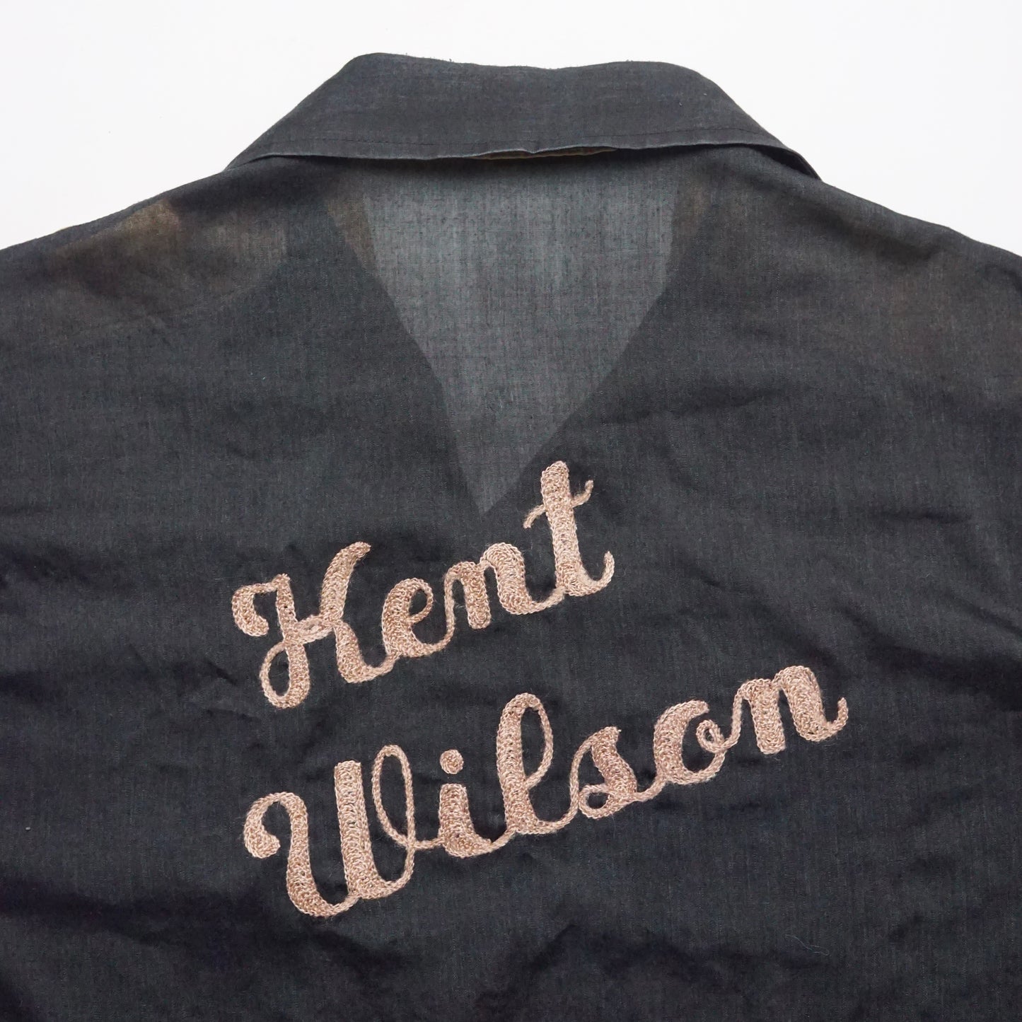 1970s Bowling Shirt "Wilson" Size: L/XL