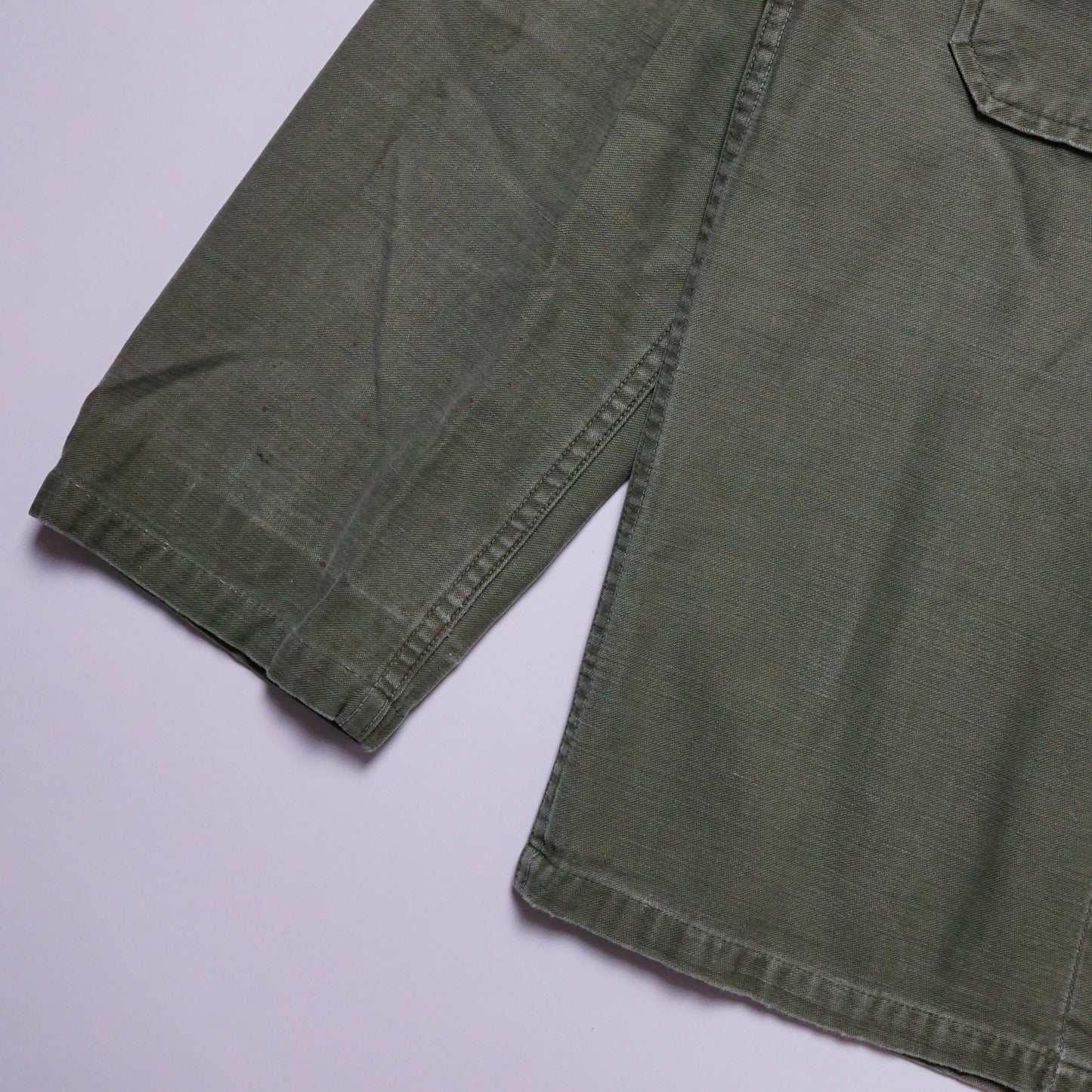 1960s Military OG-107 Fatigue Over Shirt Size: L