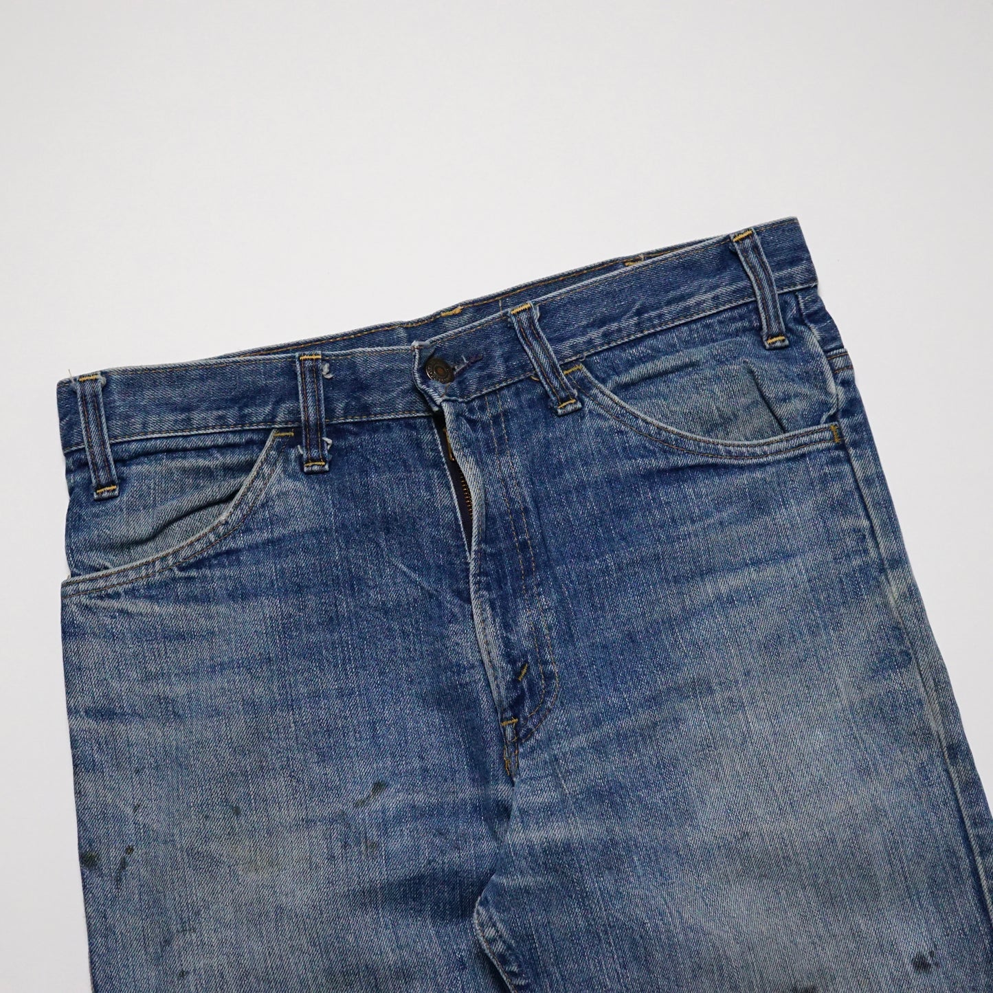 1970s Levi 646 Orange Tab Flares "Stone" Size: 32W/30L