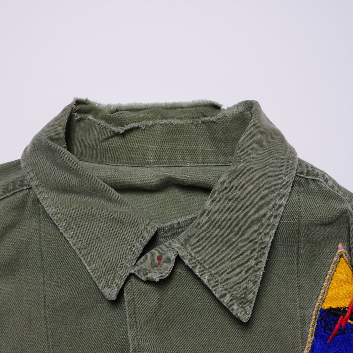 1960s Military OG-107 Fatigue Over Shirt Size: L
