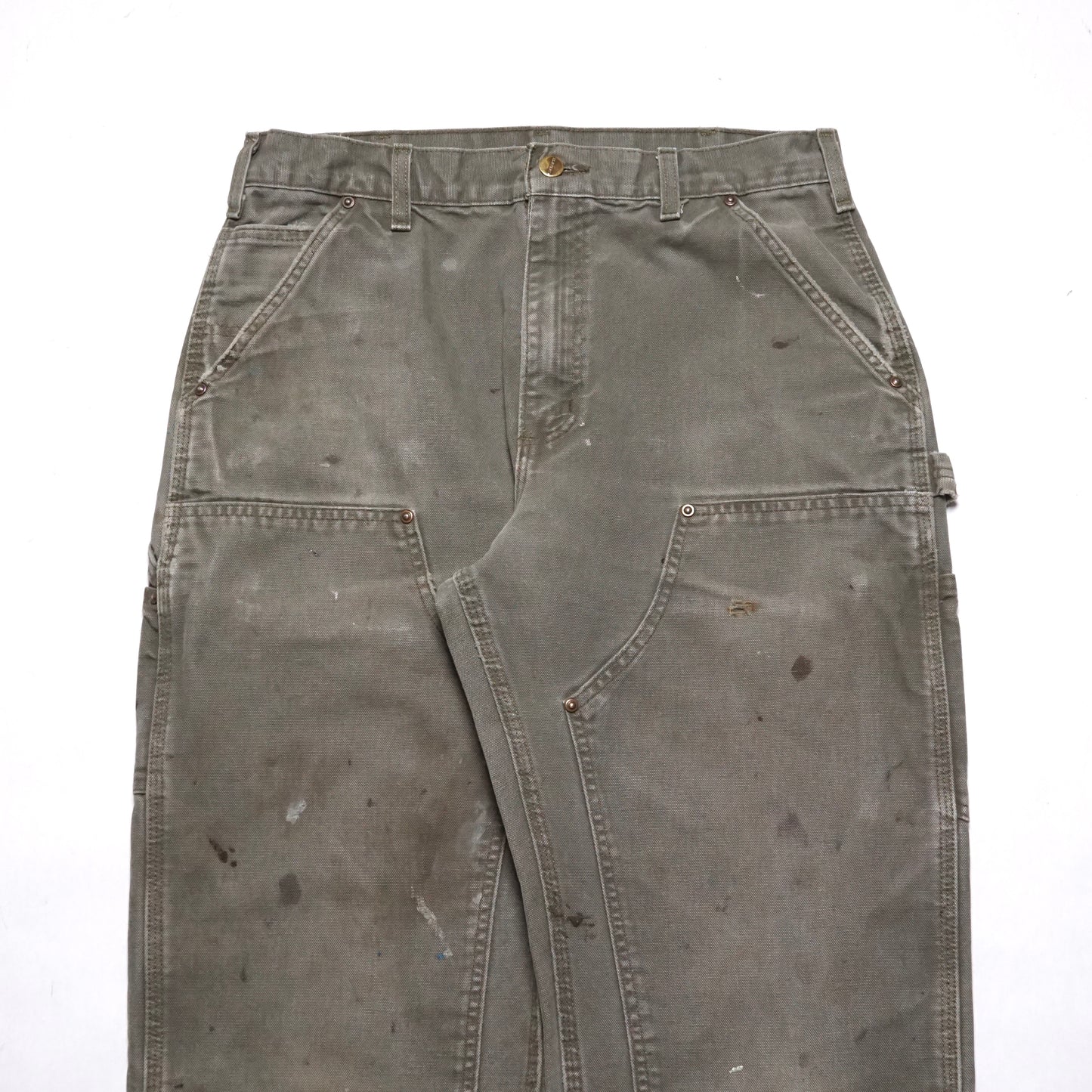 2000s Carhartt Double Knee "Olive" Size: 33W/31L