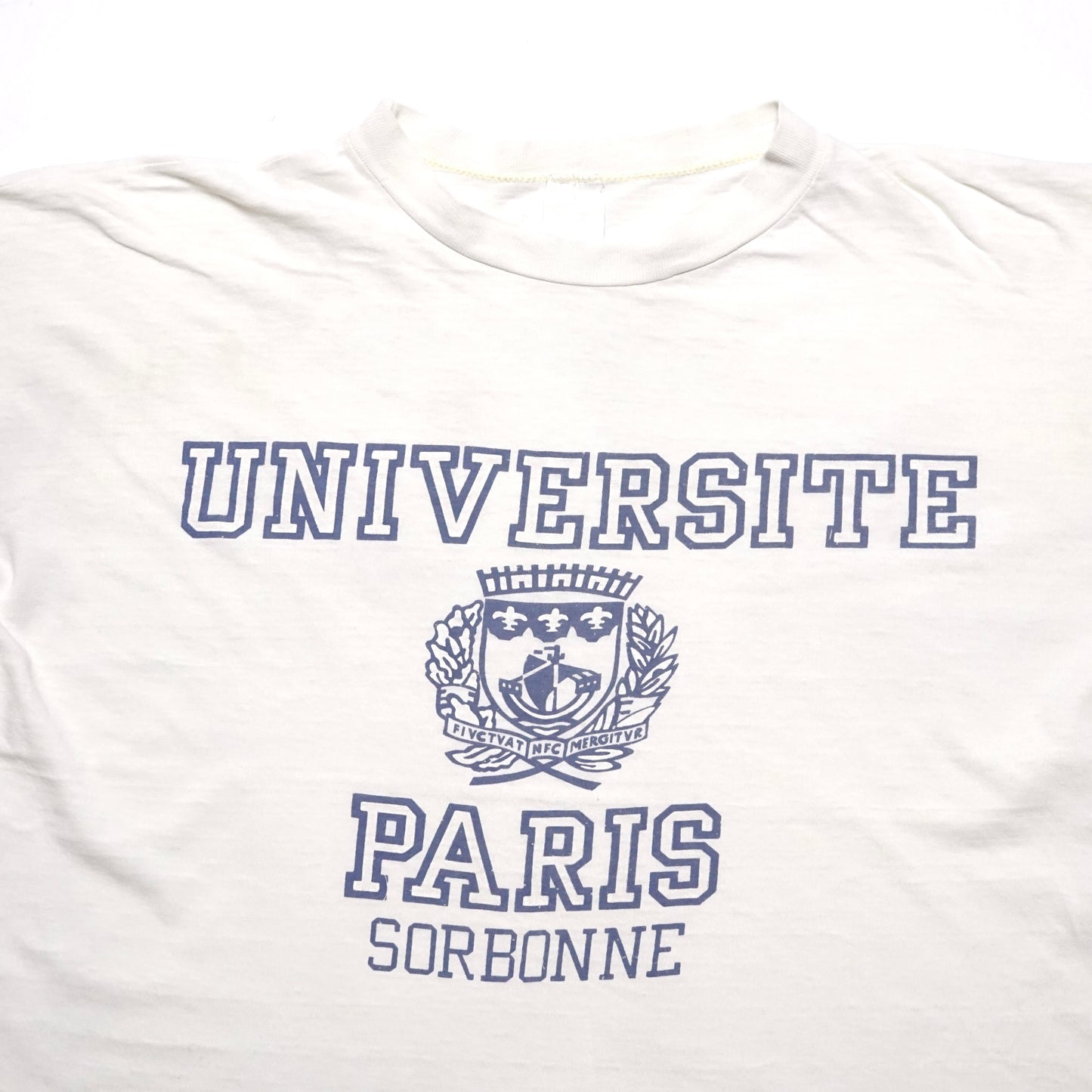 1980s Universite Paris "White" Size: L/XL