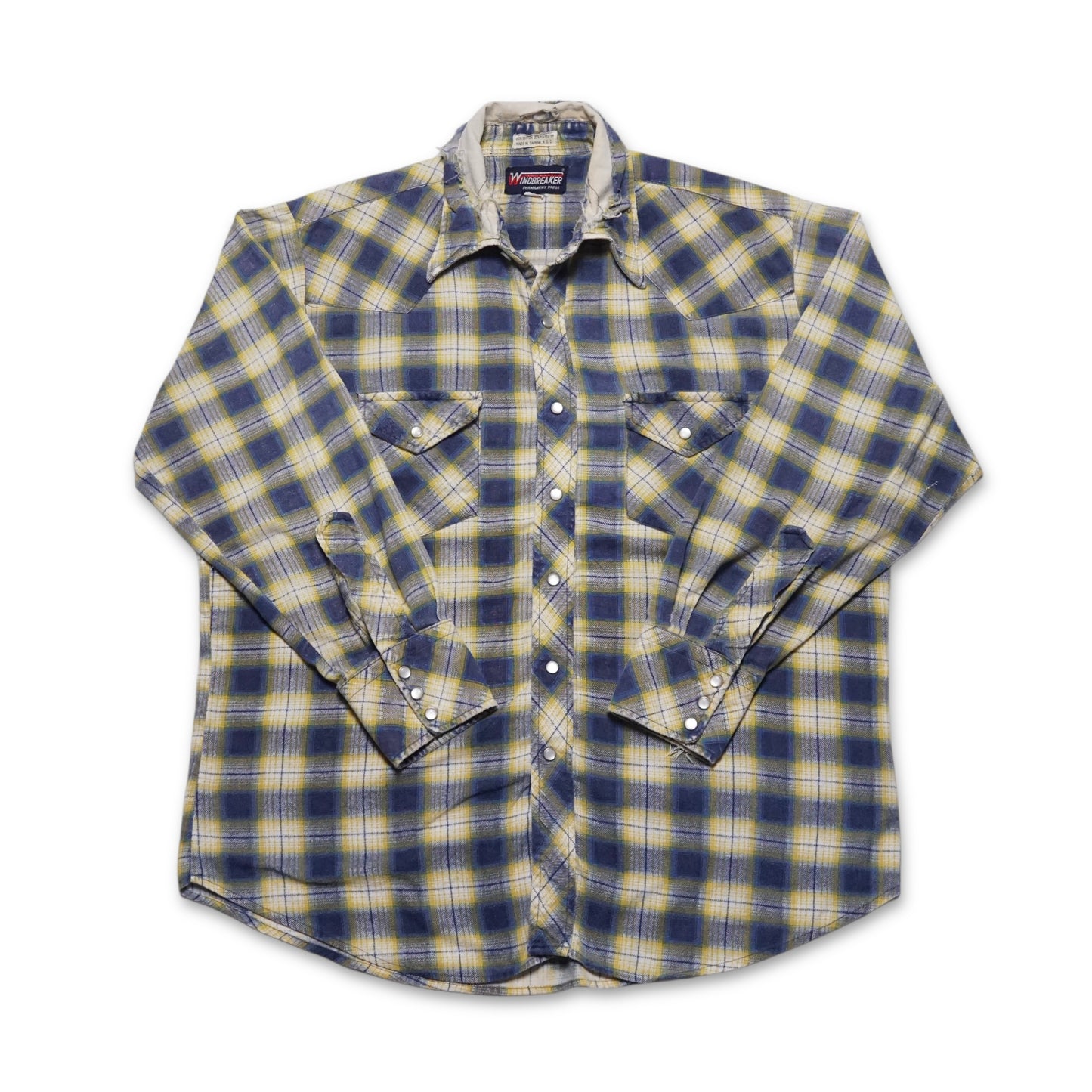 1980s Cotton Flannel "Distressed" Size: XL