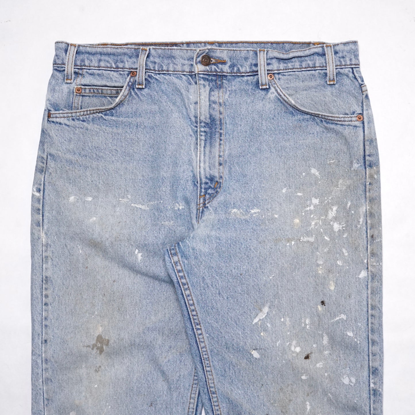 1990s Levi 505 Orange Tab "Paint Splatter" Size: 36W/32L
