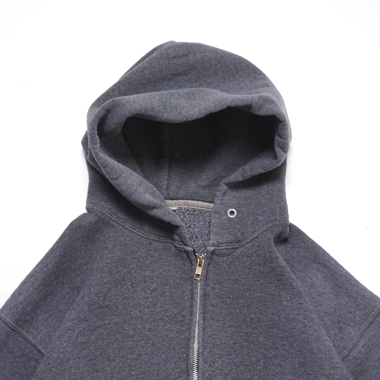 2000s Russell Athletic Zip Up "Grey" Size: L