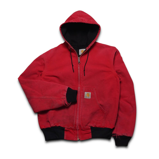 1990s Carhartt Hooded Jacket "Red" Size: S