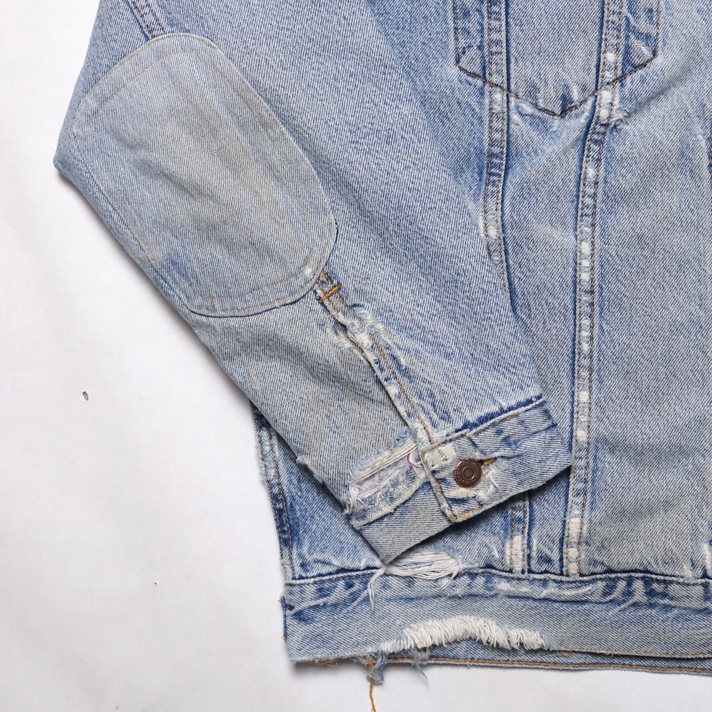 1990s Levi Type 3 Denim Jacket "Thrashed" Size: XL