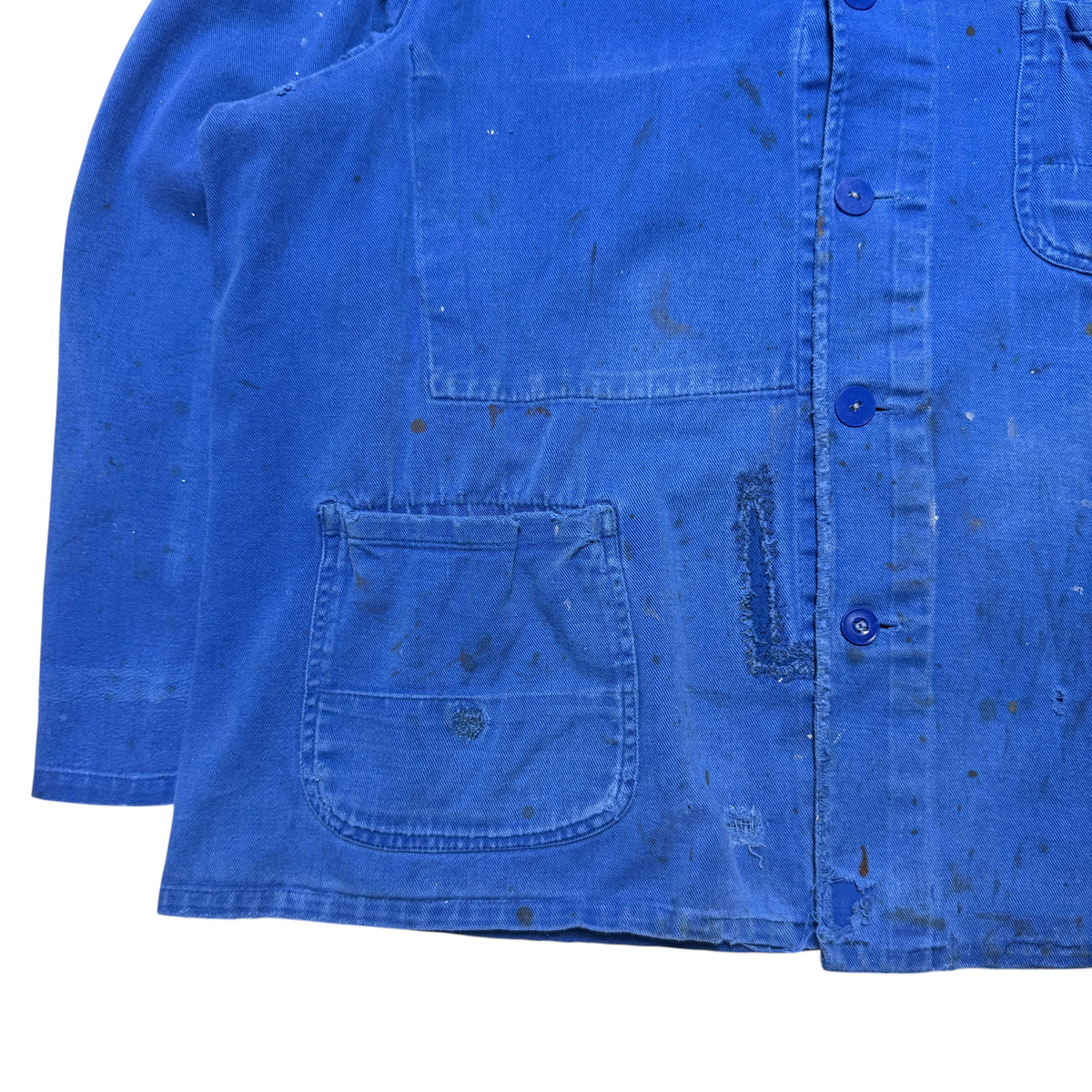 1970s French Chore Jacket "Faded" Size: L/XL
