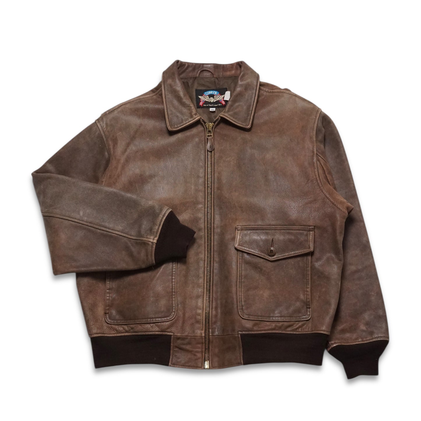 1990s Cooper A-2 Leather Jacket Size: XL