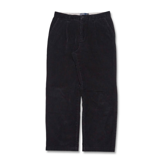 1990s Polo Corduroy Pant "Black" Size: 33W/29L