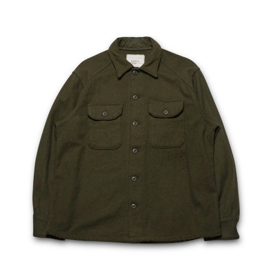 1990s Military Wool Over Shirt Size: L/XL
