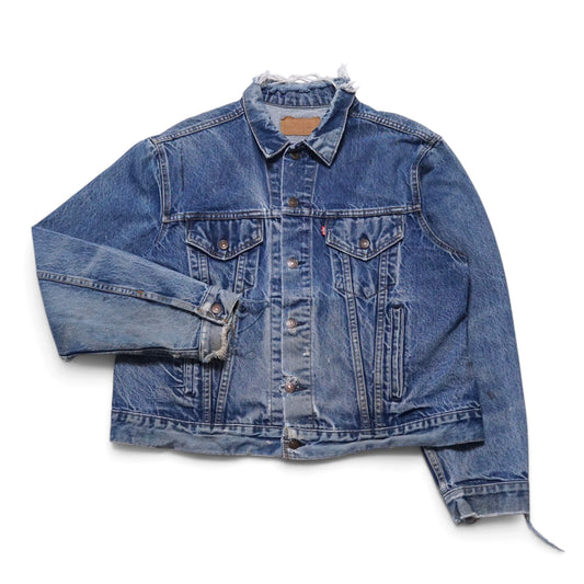 1980s Levi Type 3 Denim Jacket "Thrashed" Size: L