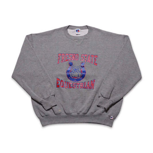 1990s Russell Athletic Sweatshirt "Fresno" Size: XL